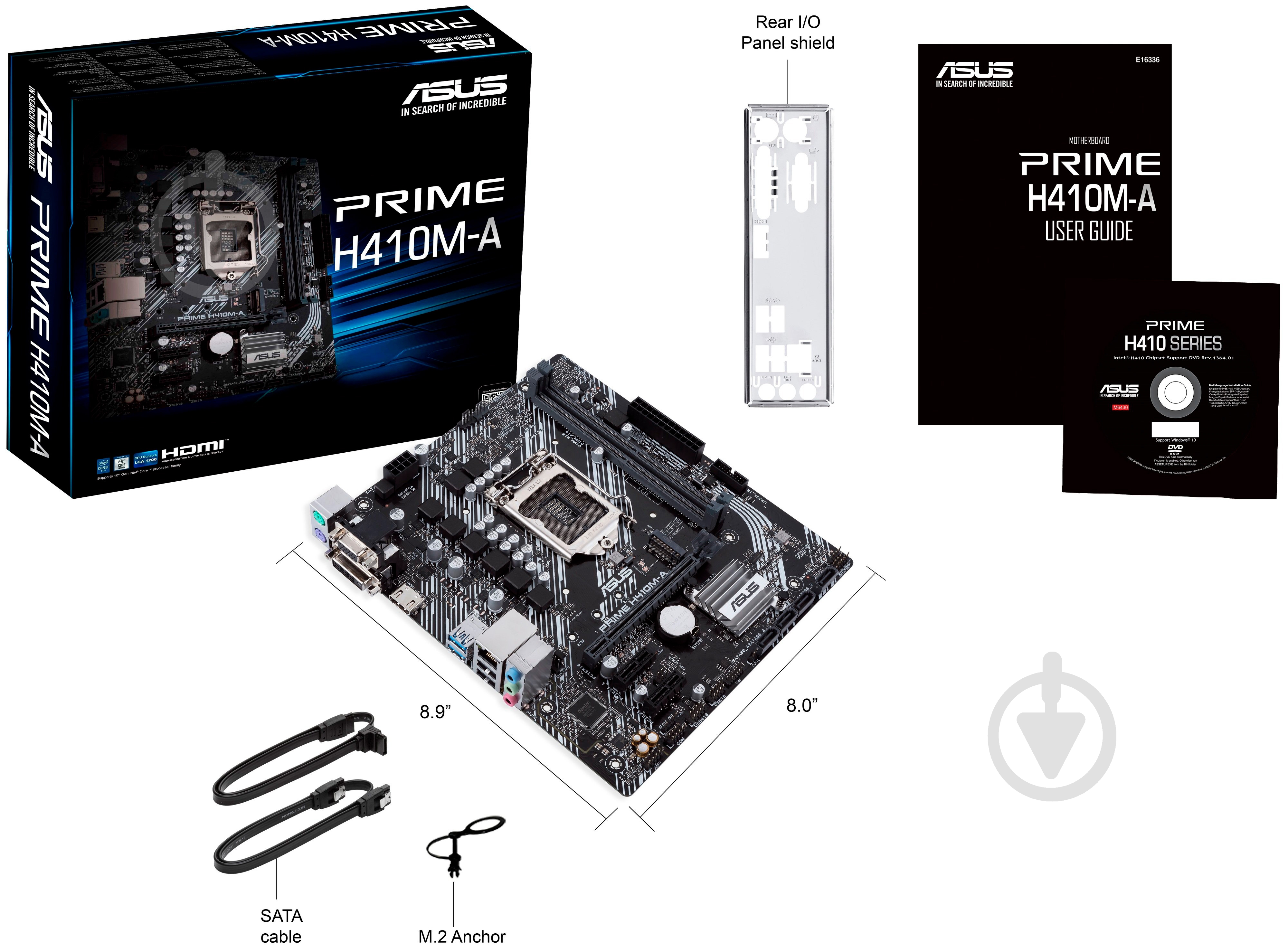 Материнська плата Asus PRIME H410M-A/CSM (Socket 1200, micro ATX) - фото 6