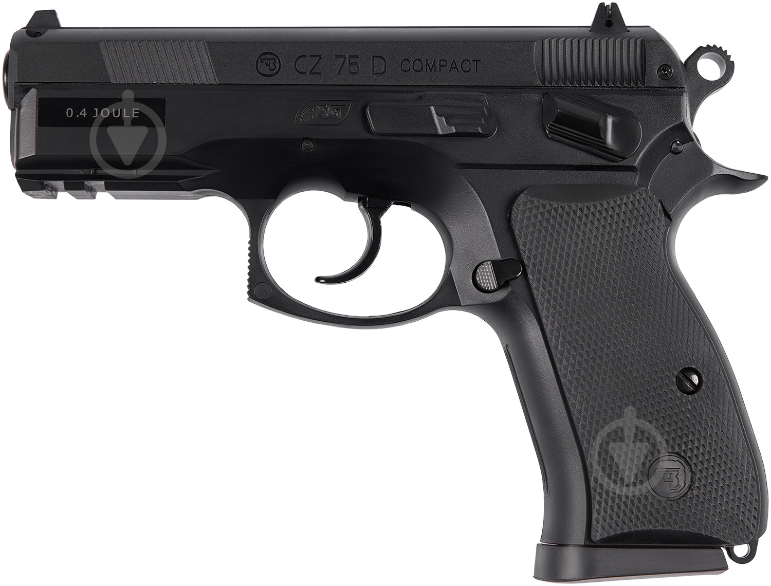 Пістолет страйкбольний ASG CZ 75D Compact Spring - фото 1