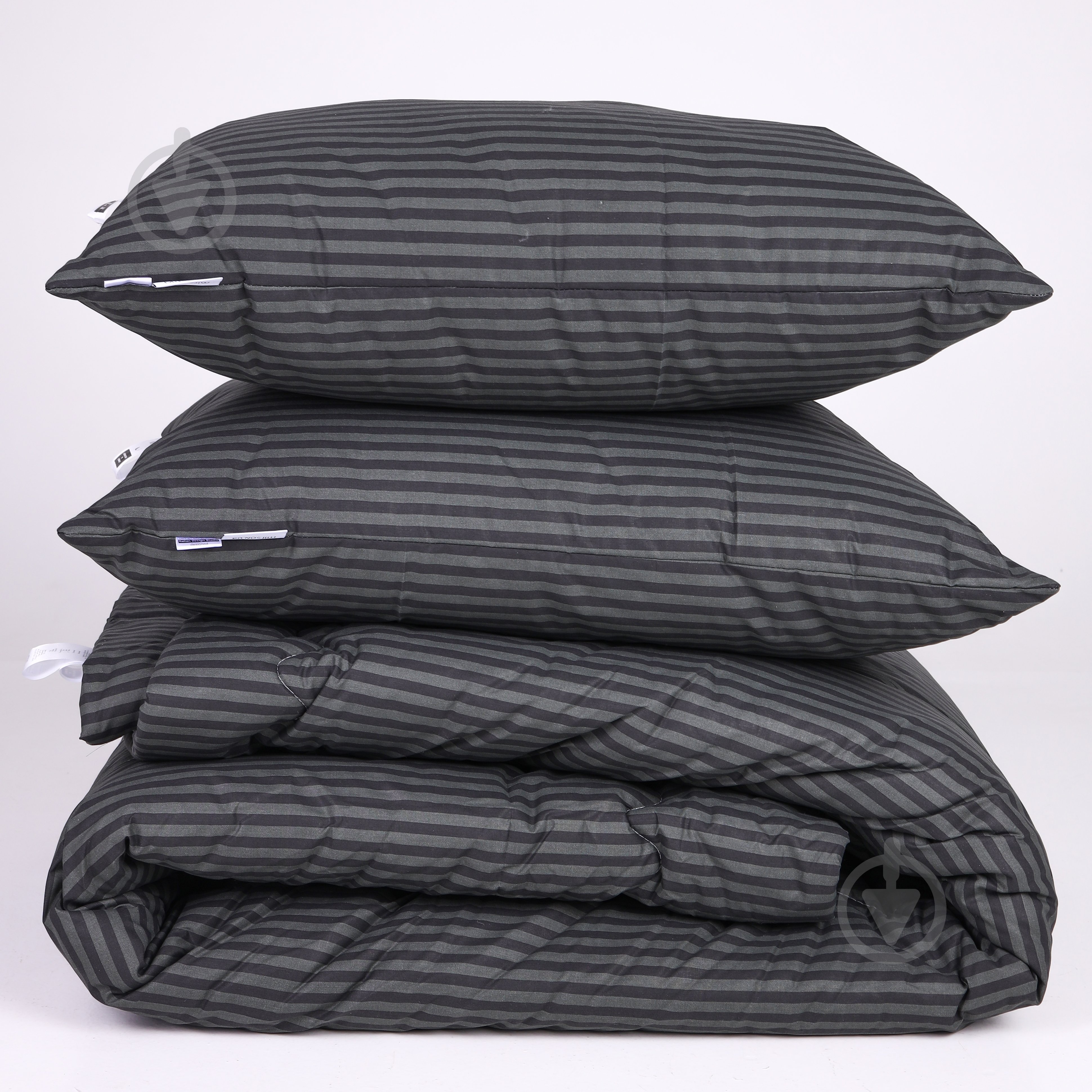 Одеяло хлопковое №155 Сolor Fun Line 17-0611 Stripe Black демисезон 140x205 см MirSon черный - фото 3 Одеяло хлопковое №155 Сolor Fun Line 17-0611 Stripe Black демисезон 140x205 см MirSon черный - фото 3