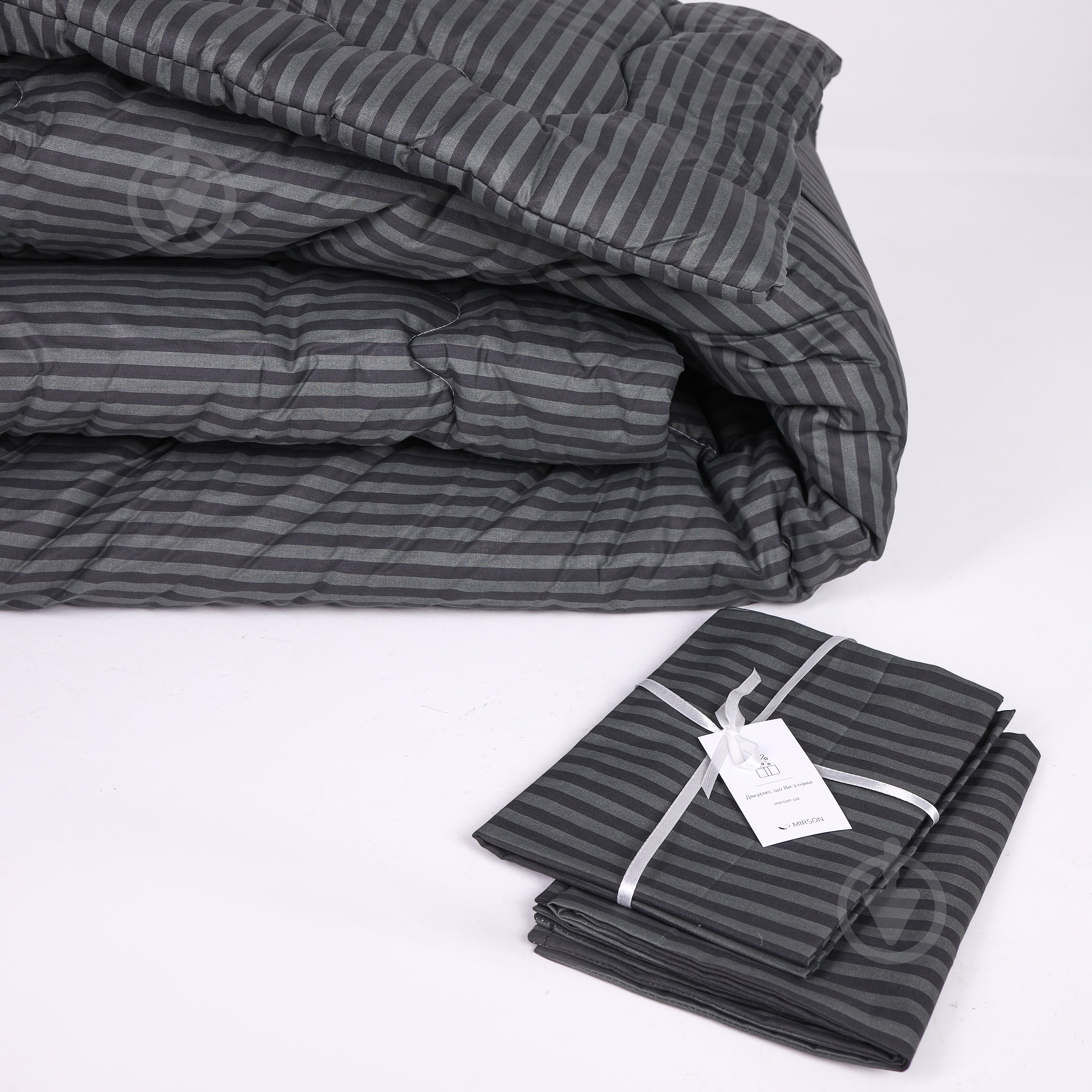 Одеяло хлопковое №155 Сolor Fun Line 17-0611 Stripe Black демисезон 140x205 см MirSon черный - фото 4 Одеяло хлопковое №155 Сolor Fun Line 17-0611 Stripe Black демисезон 140x205 см MirSon черный - фото 4
