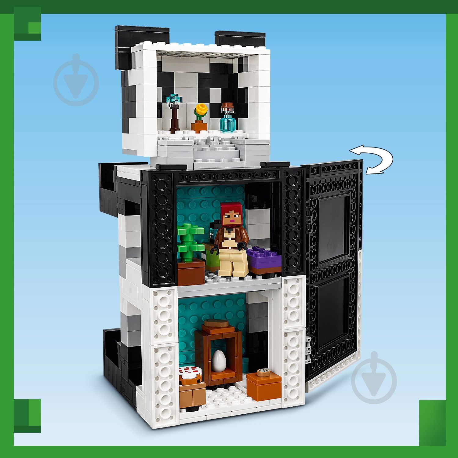 Конструктор LEGO Minecraft Дом панды 21245 - фото 8