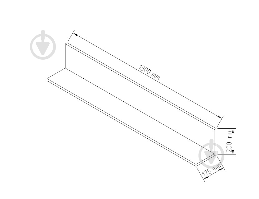 Полиця декоративна Світ Меблів Каліста 1300x200 мм - фото 3 Полиця декоративна Світ Меблів Каліста 1300x200 мм - фото 3