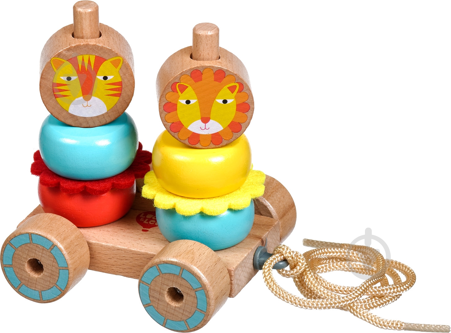 Каталка-конструктор Lucy&Leo Львы - фото 1