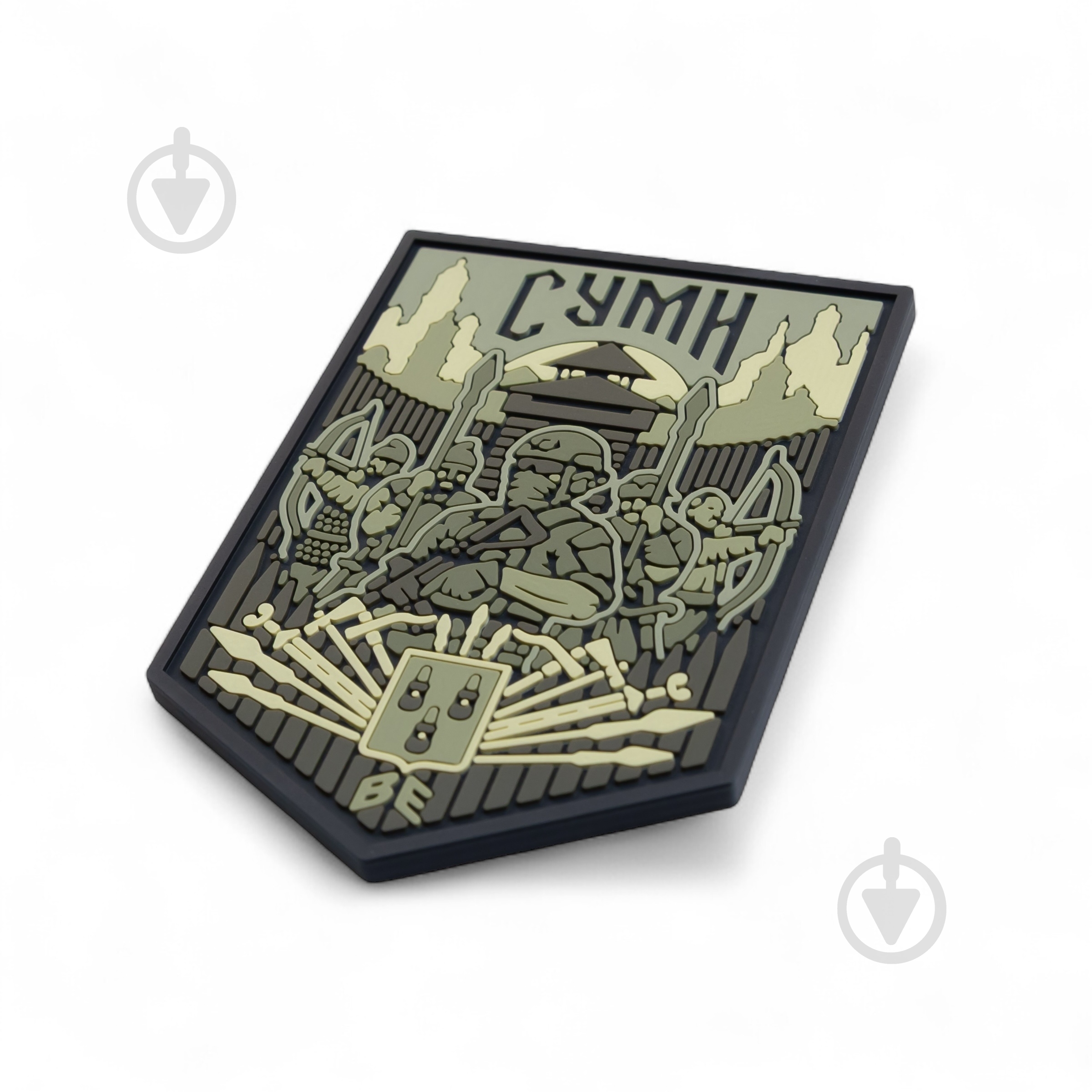 Шеврон-патч Brand Element ПВХ "Сумы" олива - фото 3