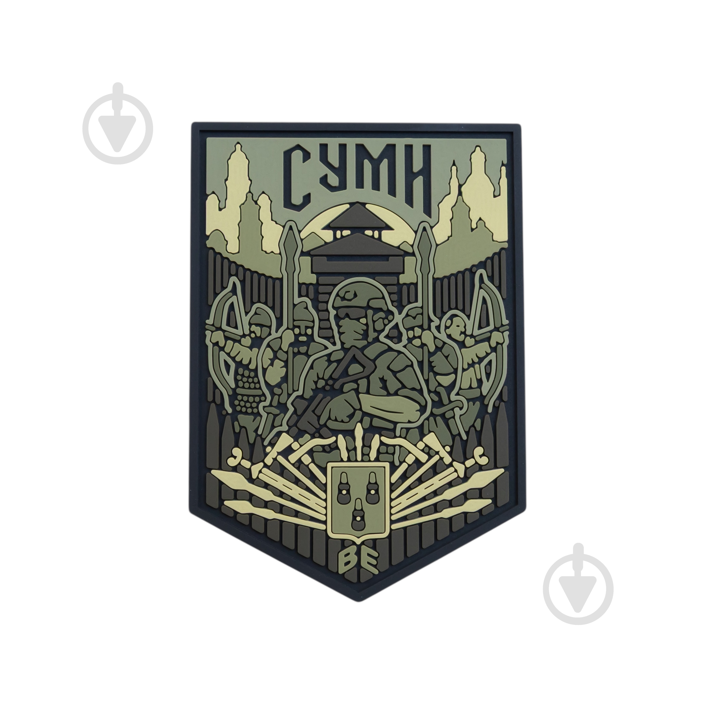 Шеврон-патч Brand Element ПВХ "Сумы" олива - фото 1