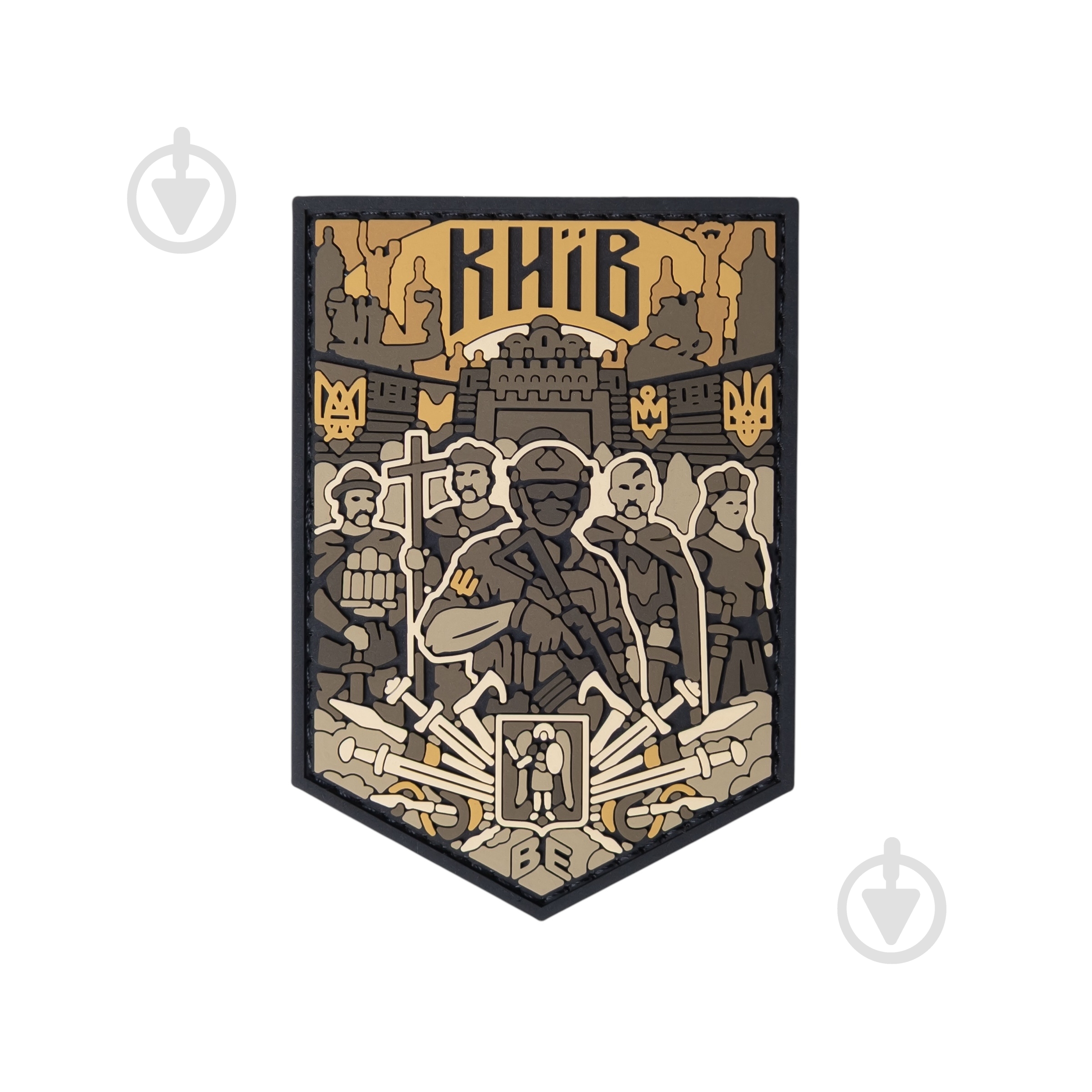 Шеврон-патч Brand Element ПВХ "Киев город" койот - фото 1 Шеврон-патч Brand Element ПВХ "Киев город" койот - фото 1