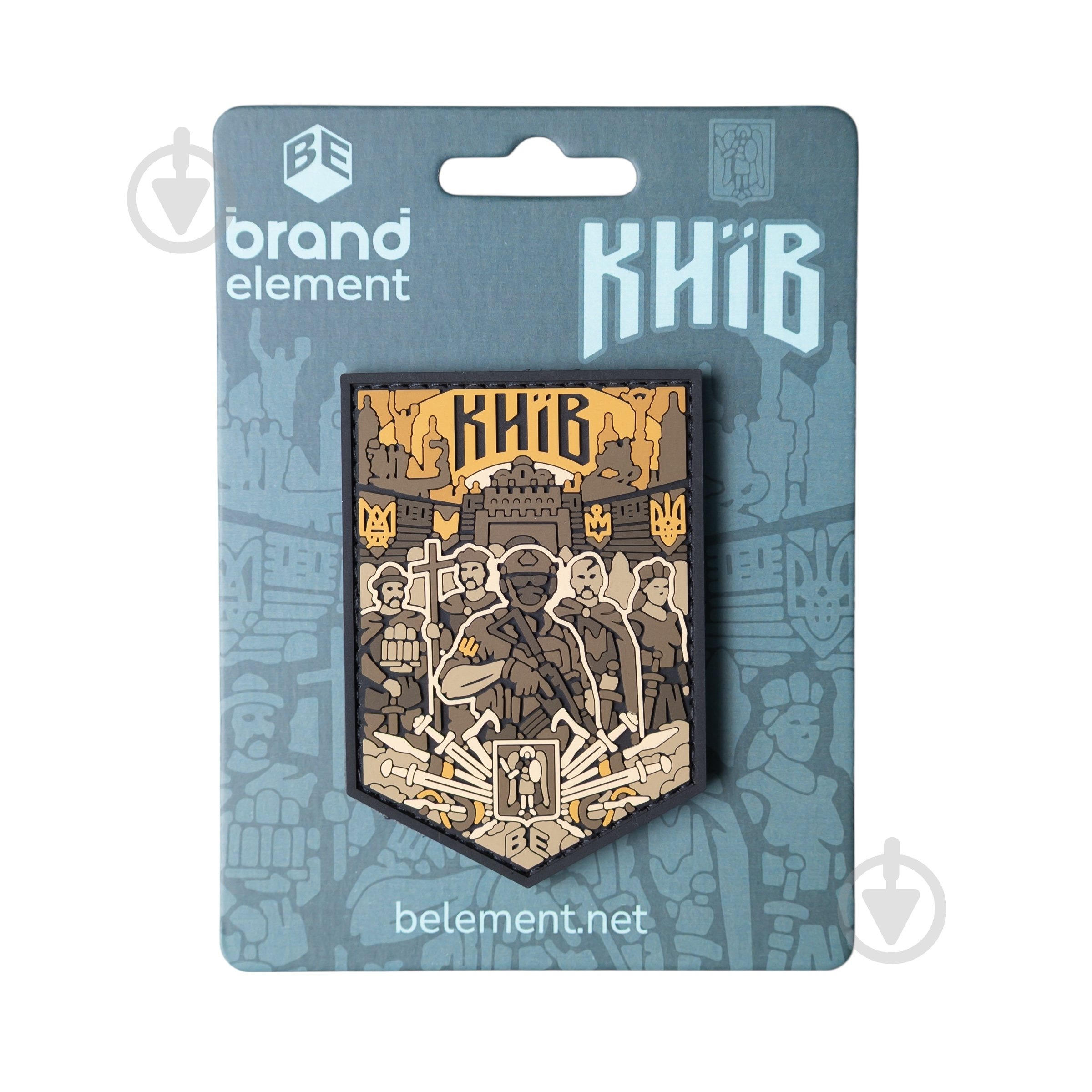Шеврон-патч Brand Element ПВХ "Киев город" койот - фото 4 Шеврон-патч Brand Element ПВХ "Киев город" койот - фото 4