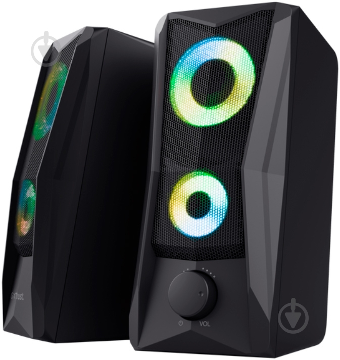 Акустическая система Trust GXT 606 Javv RGB-Illuminated 2.0 black - фото 1