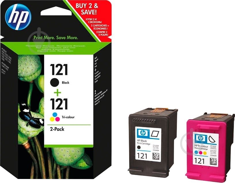 Набор картриджей HP  №121 2-Pack CN637HE многоцветный CN637HE - фото 1