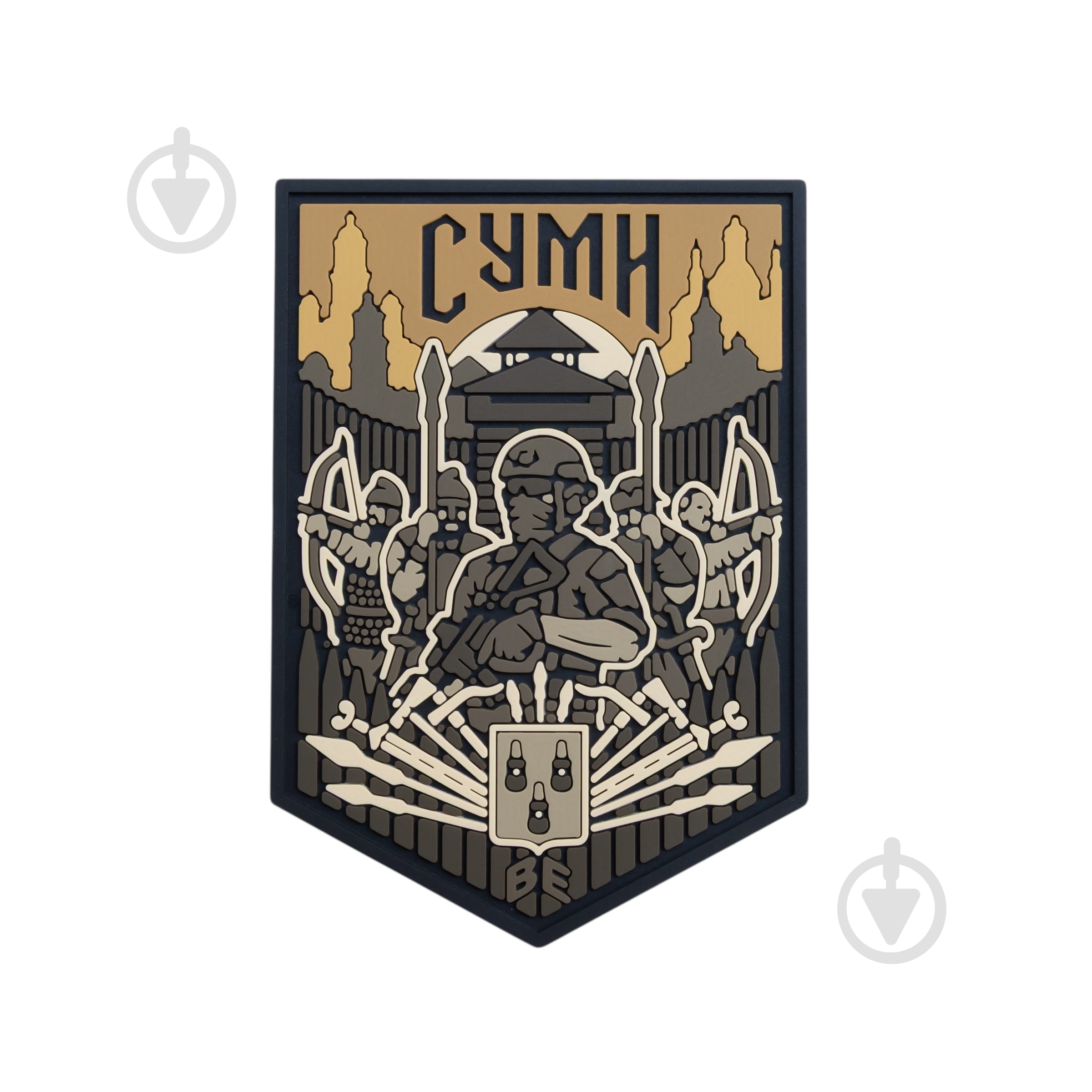 Шеврон-патч Brand Element ПВХ "Сумы" койот - фото 1