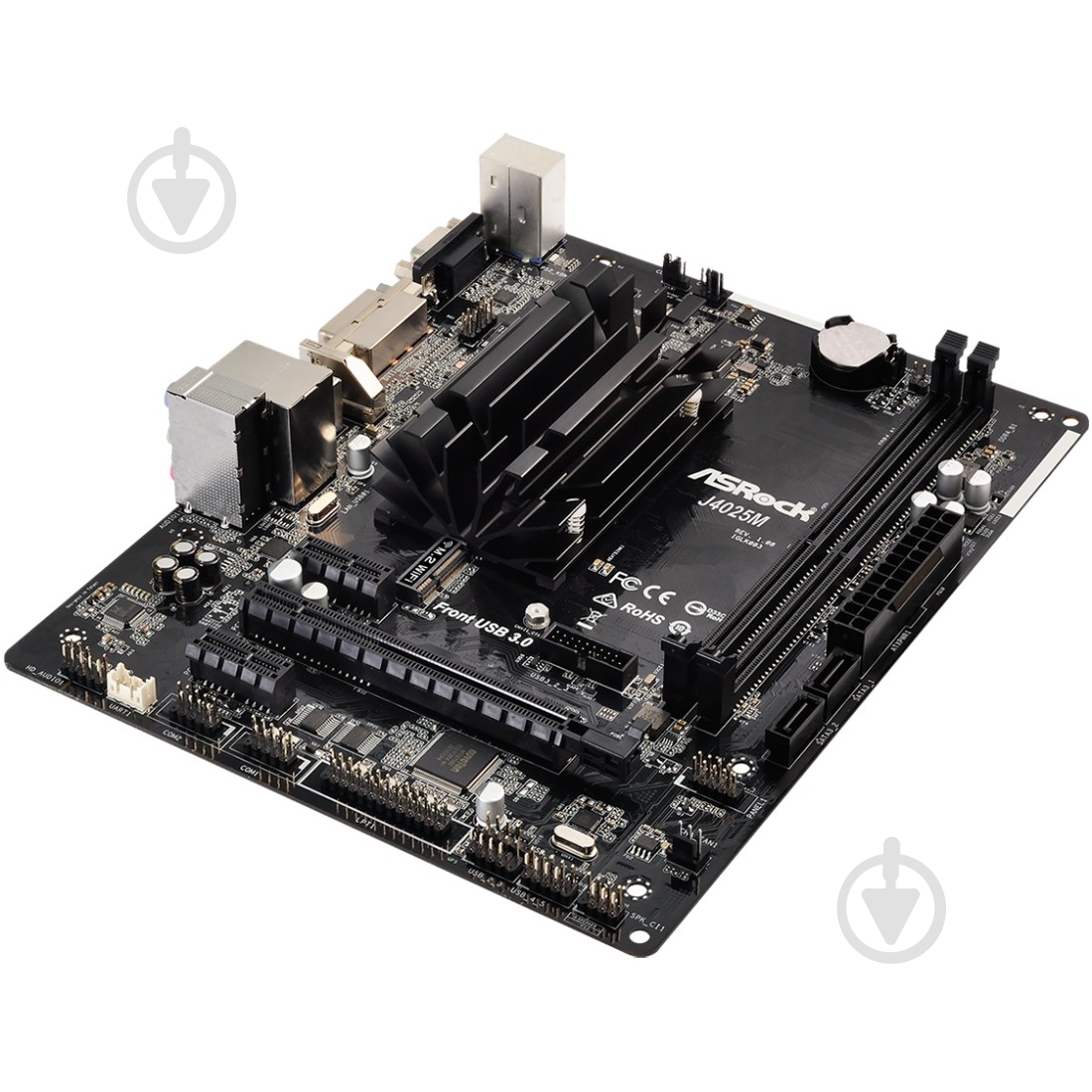 Материнська плата ASRock J4025M (Integrated CPU, micro ATX) - фото 3
