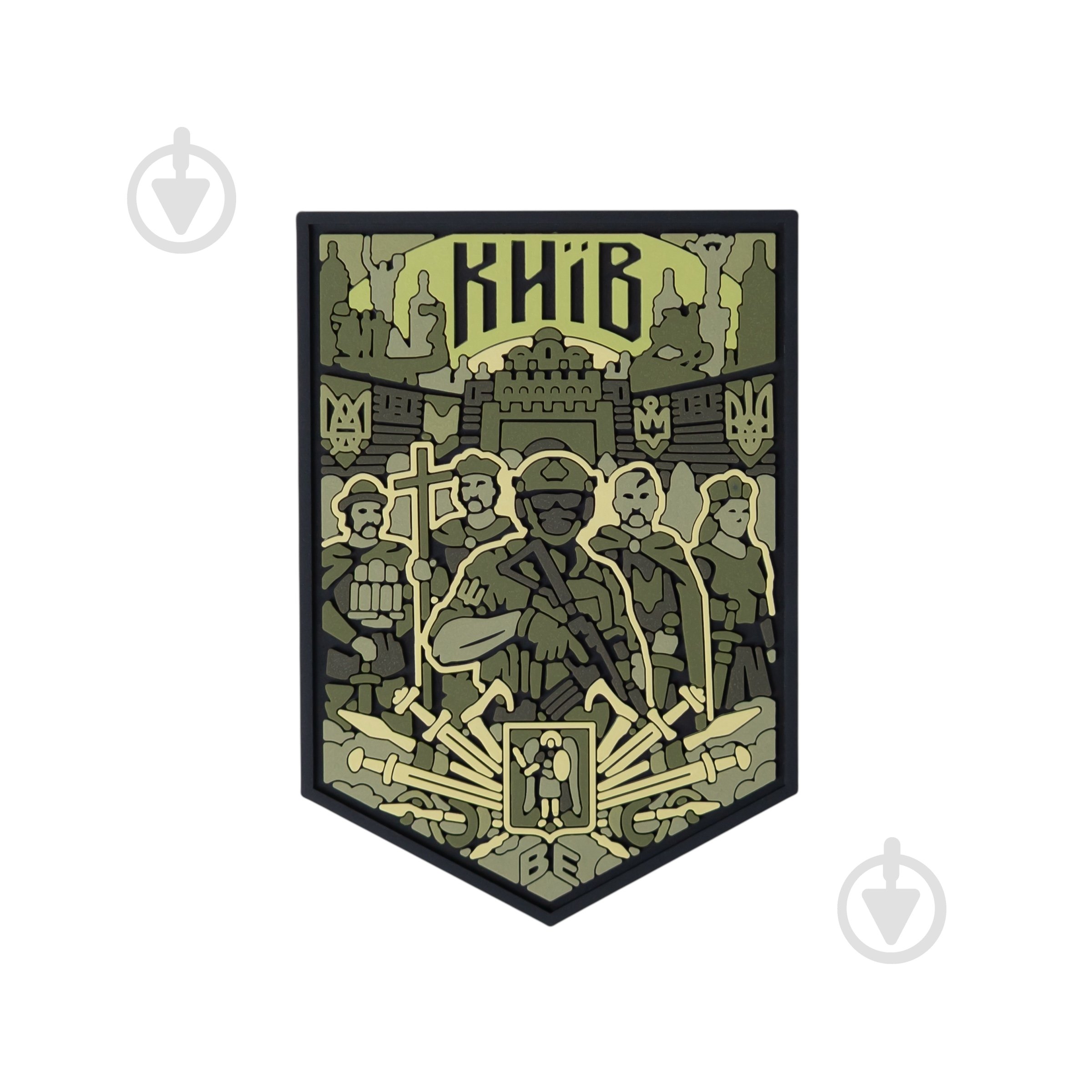 Шеврон-патч Brand Element ПВХ "Киев город" масло - фото 1