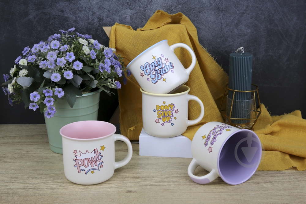 Чашка Fiora Sweet бузкова 380 мл - фото 4