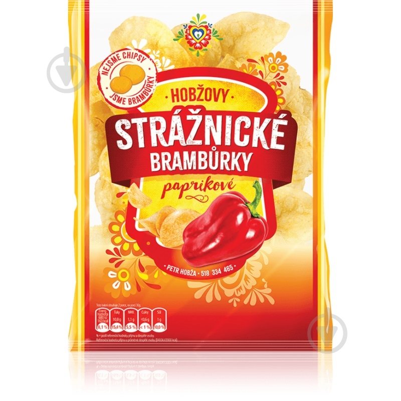 Чипси Straznicke з паприкою 60 г - фото 1