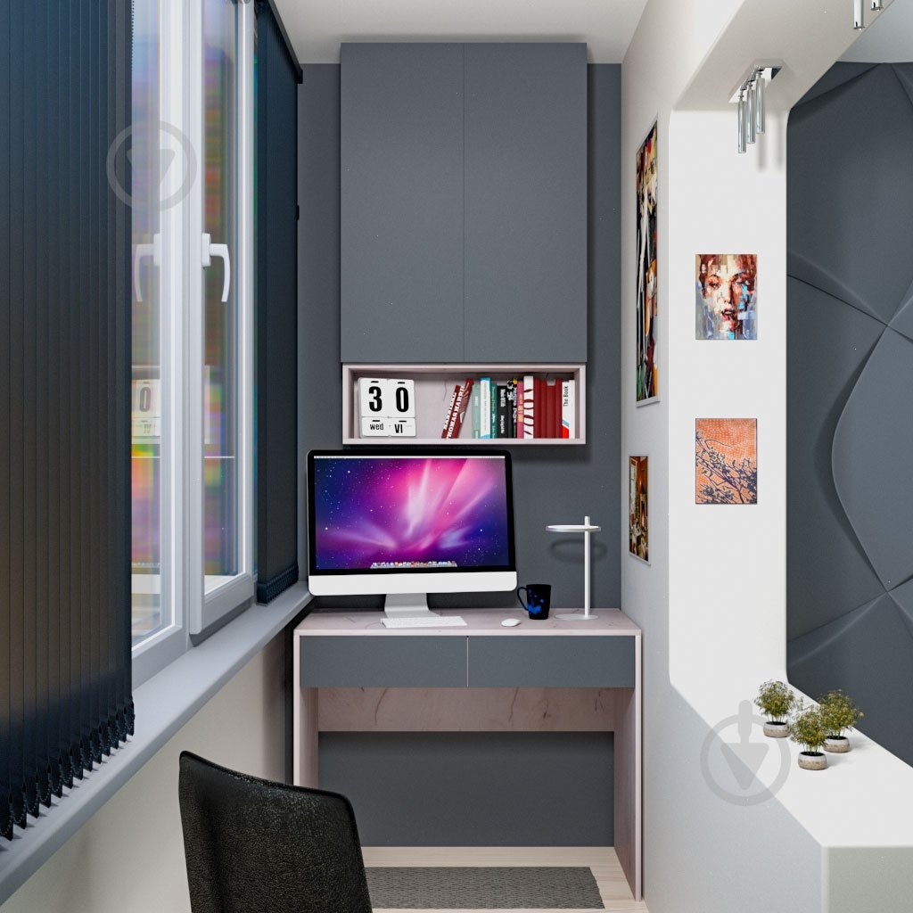 Пенал DC Венето 950х250х290 мм дуб крафт білий / - фото 9 Пенал DC Венето 950х250х290 мм дуб крафт білий / - фото 9