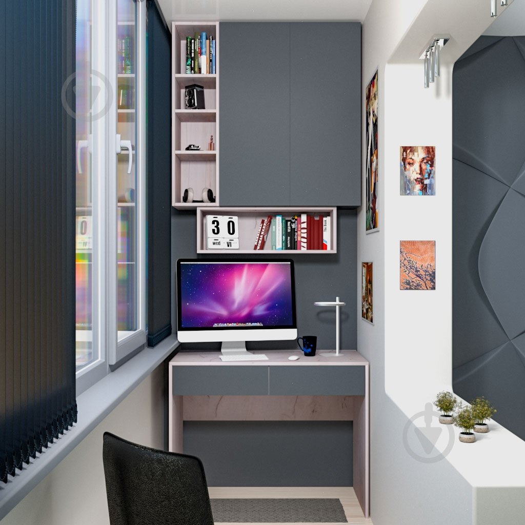 Пенал DC Венето 950х250х290 мм дуб крафт білий / - фото 8 Пенал DC Венето 950х250х290 мм дуб крафт білий / - фото 8