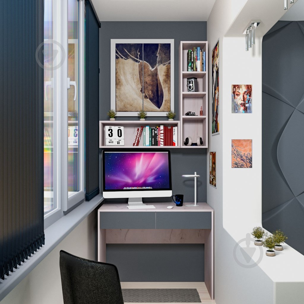 Пенал DC Венето 950х250х290 мм дуб крафт білий / - фото 6 Пенал DC Венето 950х250х290 мм дуб крафт білий / - фото 6