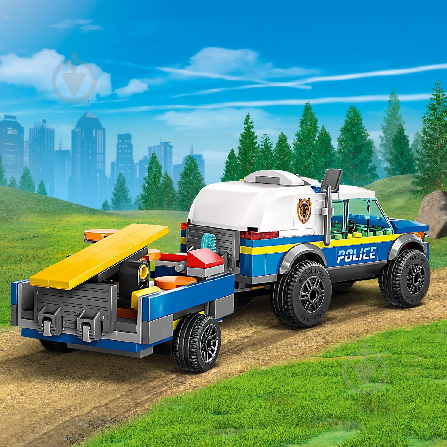 Конструктор LEGO City Мобільний майданчик для дресування поліцейських собак 60369 - фото 8