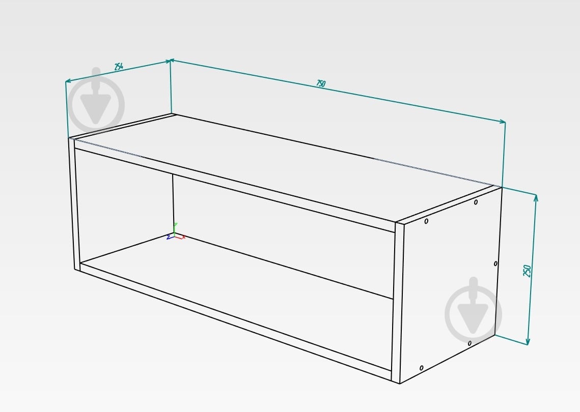 Полиця DC Венето 750x250 мм графіт - фото 5