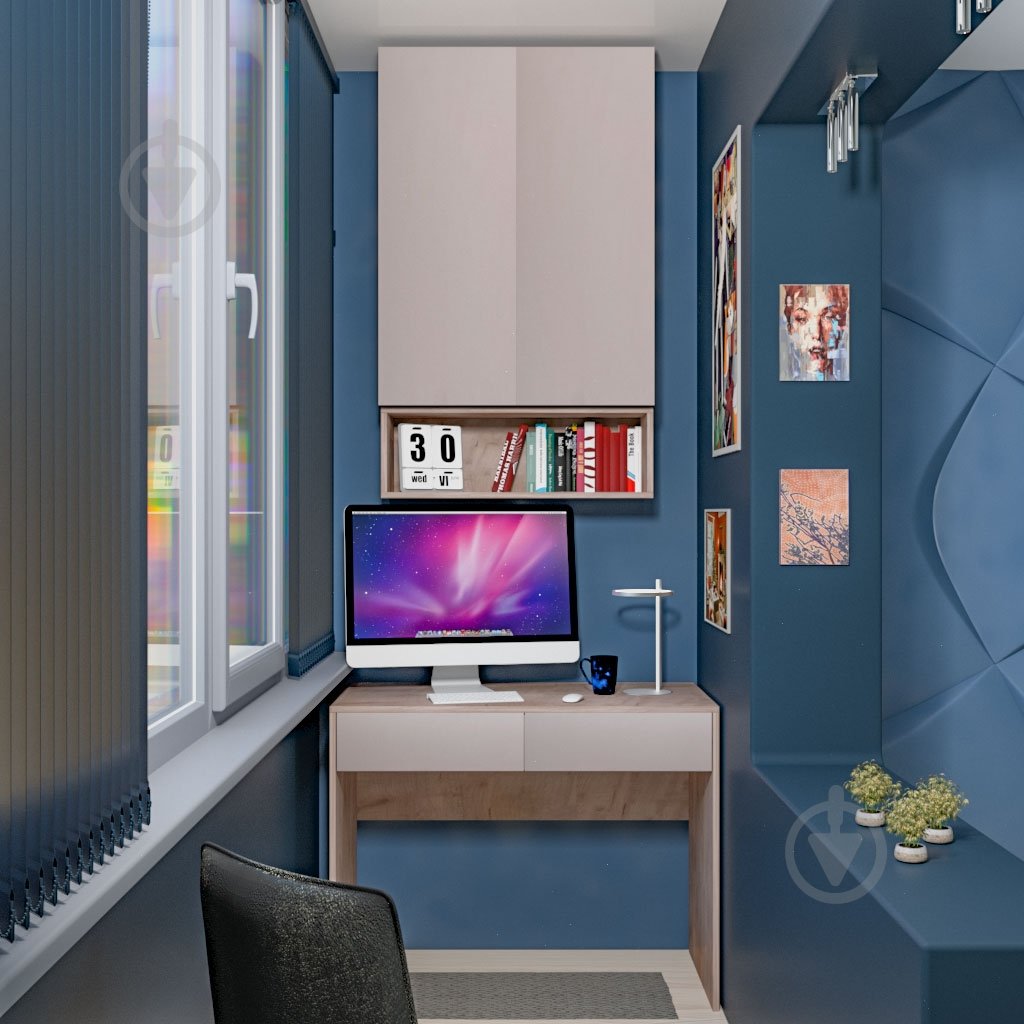 Стіл DC Венето 800х1000х500 мм дуб крафт сірий/кашемір/дуб крафт сірий - фото 10