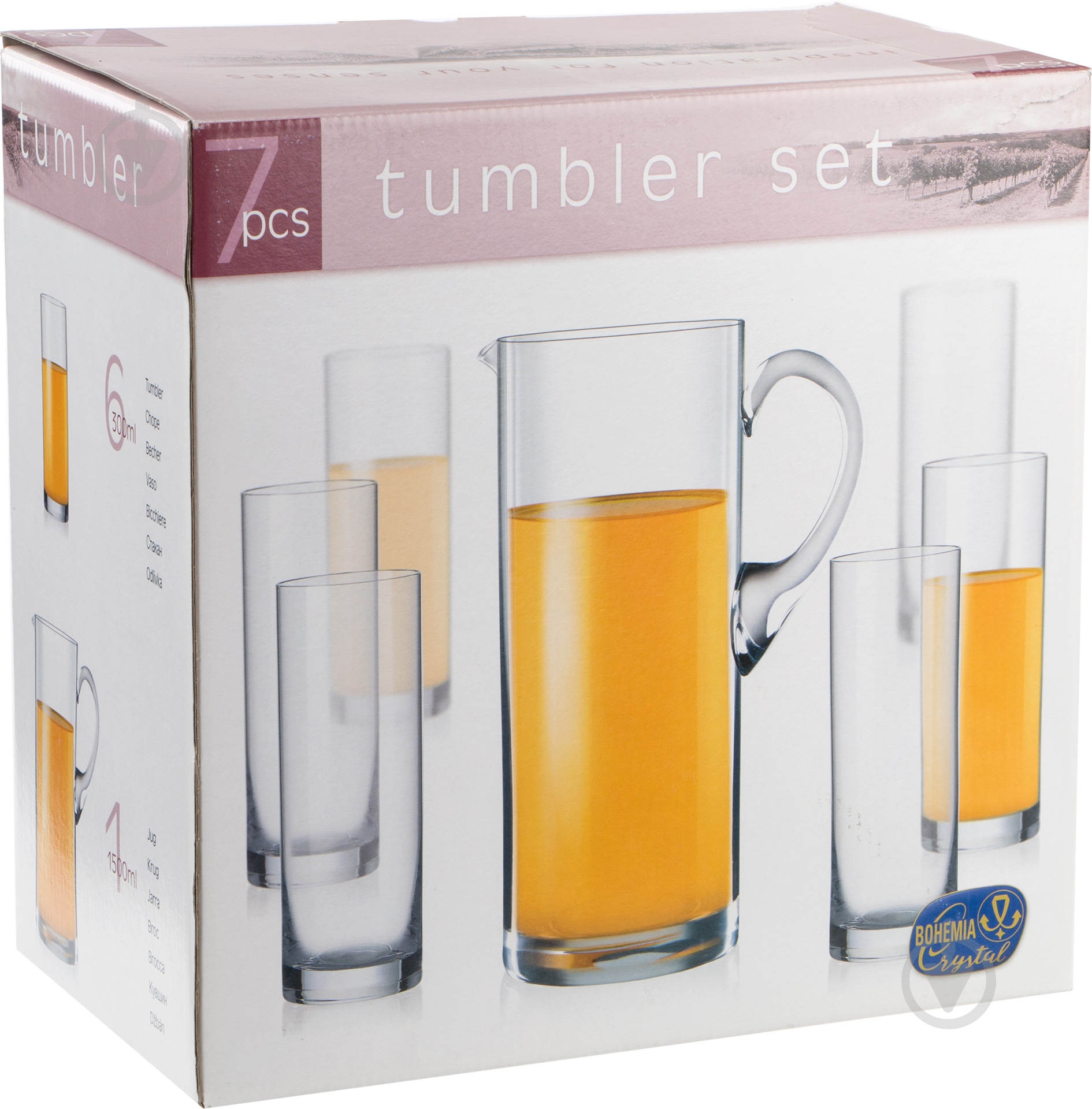 Набор для сока Bohemia Tumbler Set 7 предметов - фото 3 Набор для сока Bohemia Tumbler Set 7 предметов - фото 3