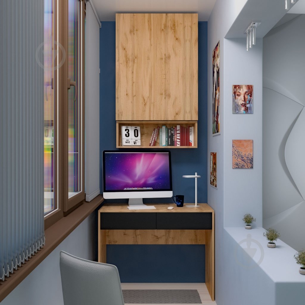 Стіл DC Венето 800х1000х500 мм дуб тахо/чорний/дуб тахо - фото 9 Стіл DC Венето 800х1000х500 мм дуб тахо/чорний/дуб тахо - фото 9