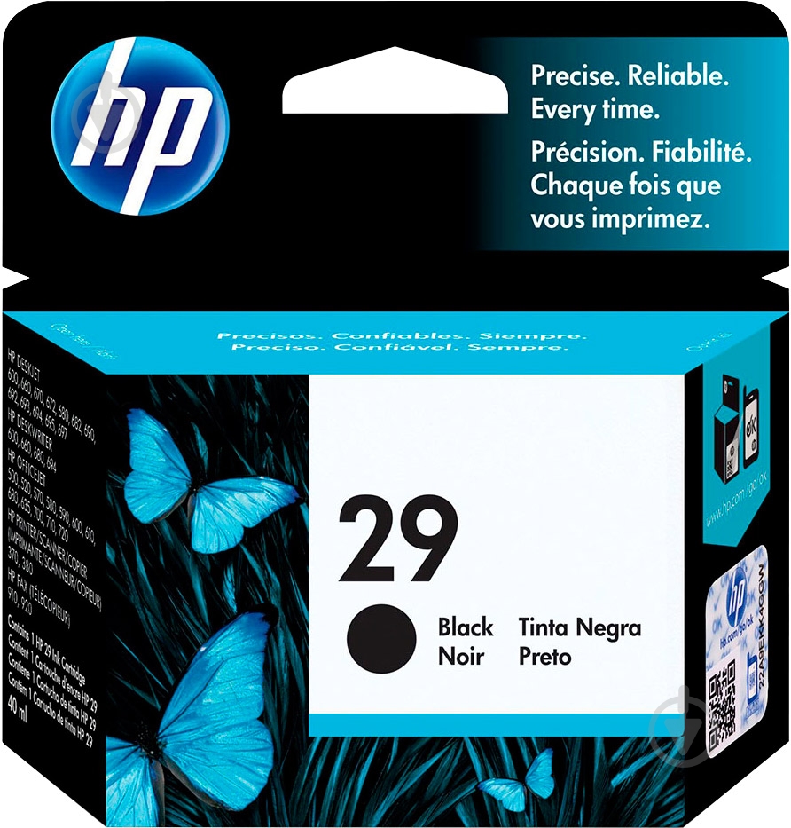 Картридж HP  №29 Black 51629AE черный 51629AE - фото 1
