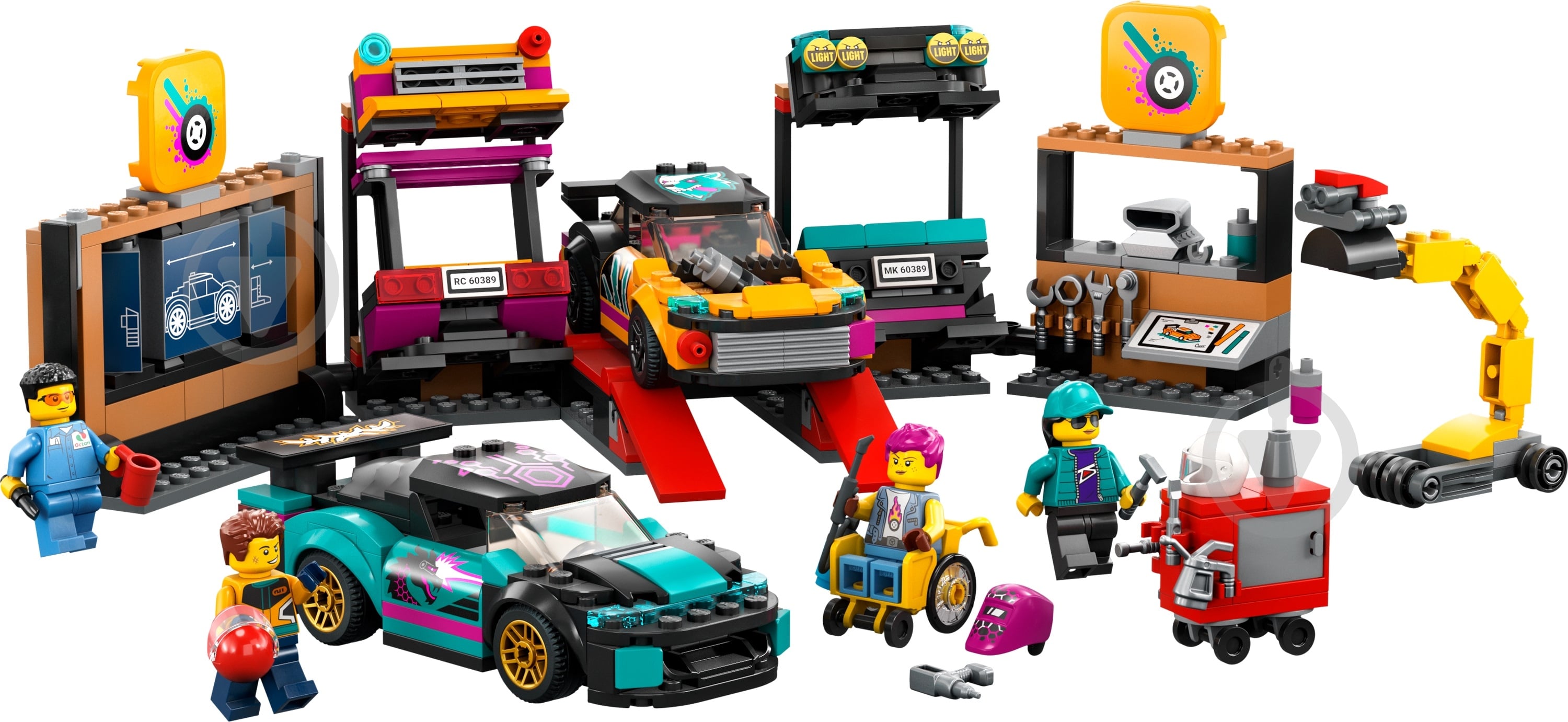 Конструктор LEGO City Тюнінг-ательє 60389 - фото 3 Конструктор LEGO City Тюнінг-ательє 60389 - фото 3