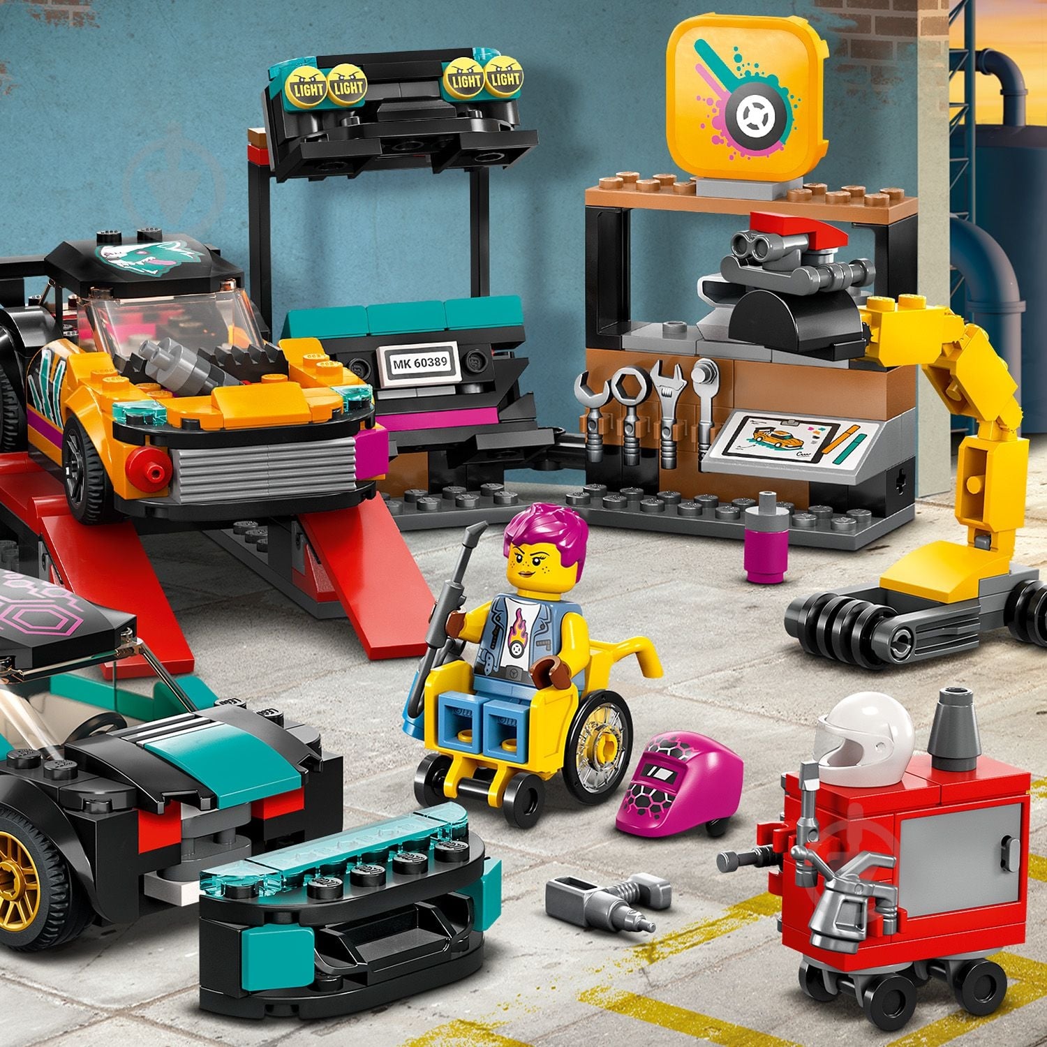 Конструктор LEGO City Тюнінг-ательє 60389 - фото 7 Конструктор LEGO City Тюнінг-ательє 60389 - фото 7