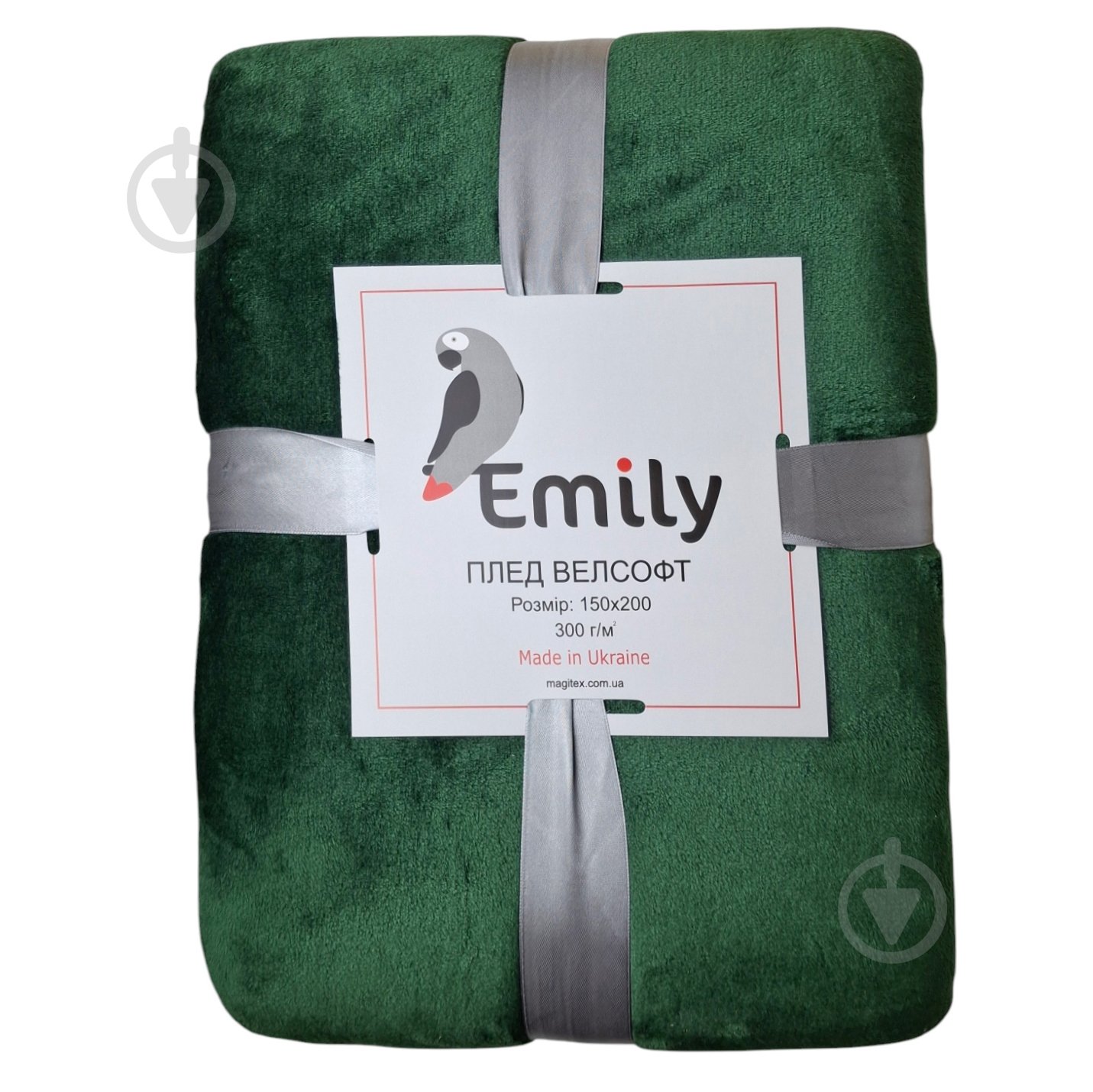 Плед Manner 150x200 см зеленый Emily - фото 2