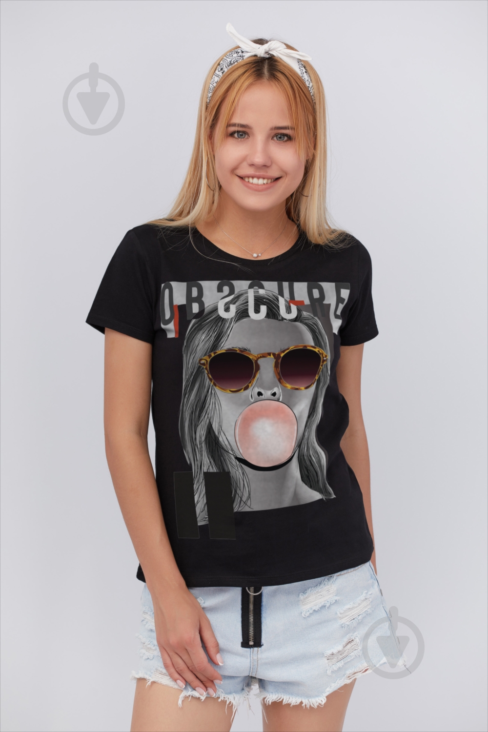 Футболка YAPPI Basic WB1036 р.L черный - фото 1