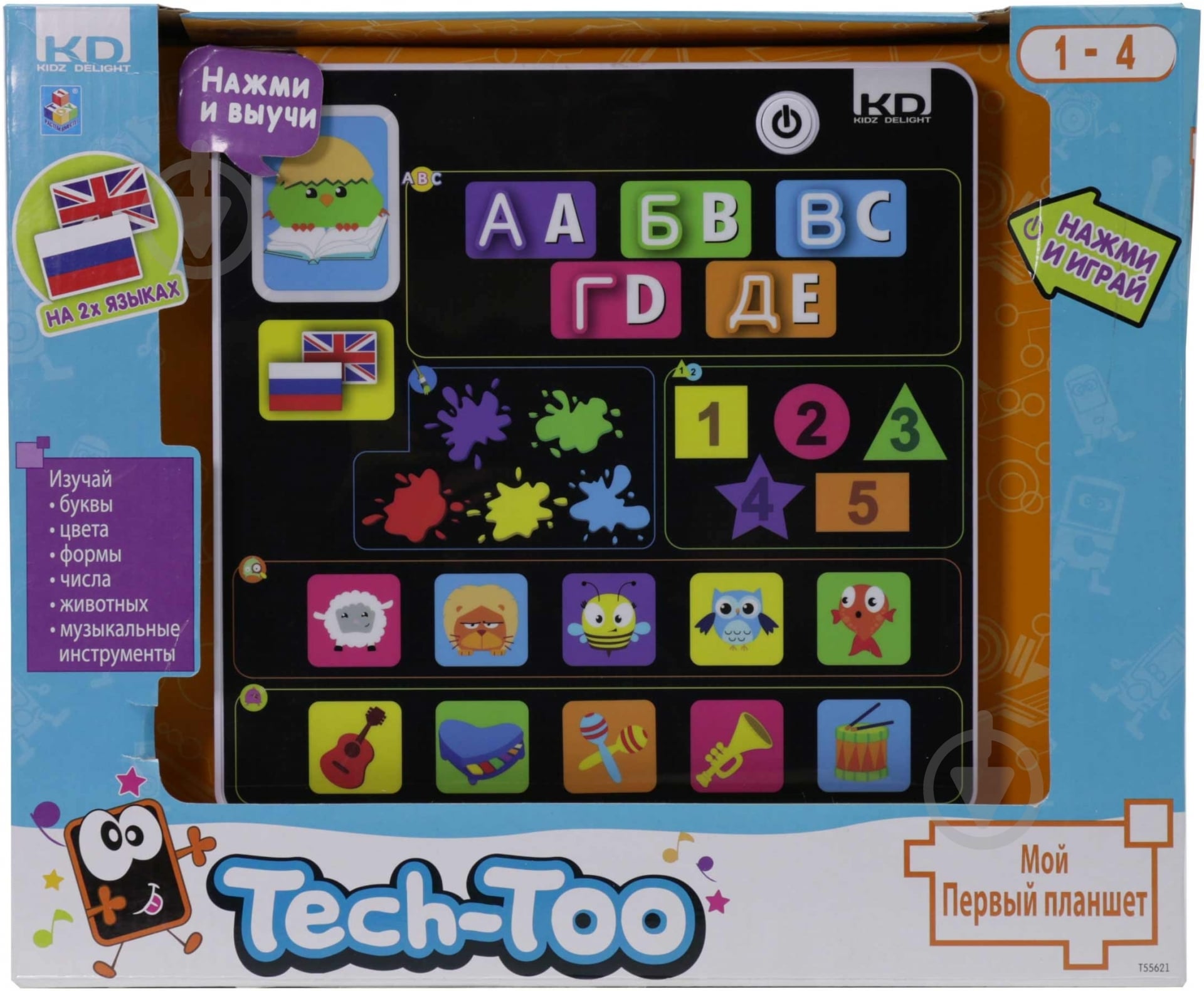 Іграшка інтерактивна Kidz Delight Tech-Too Мій перший планшет T55621 - фото 1