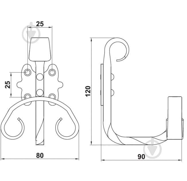 Вешалка-крючок Amig Модель 101 - фото 2