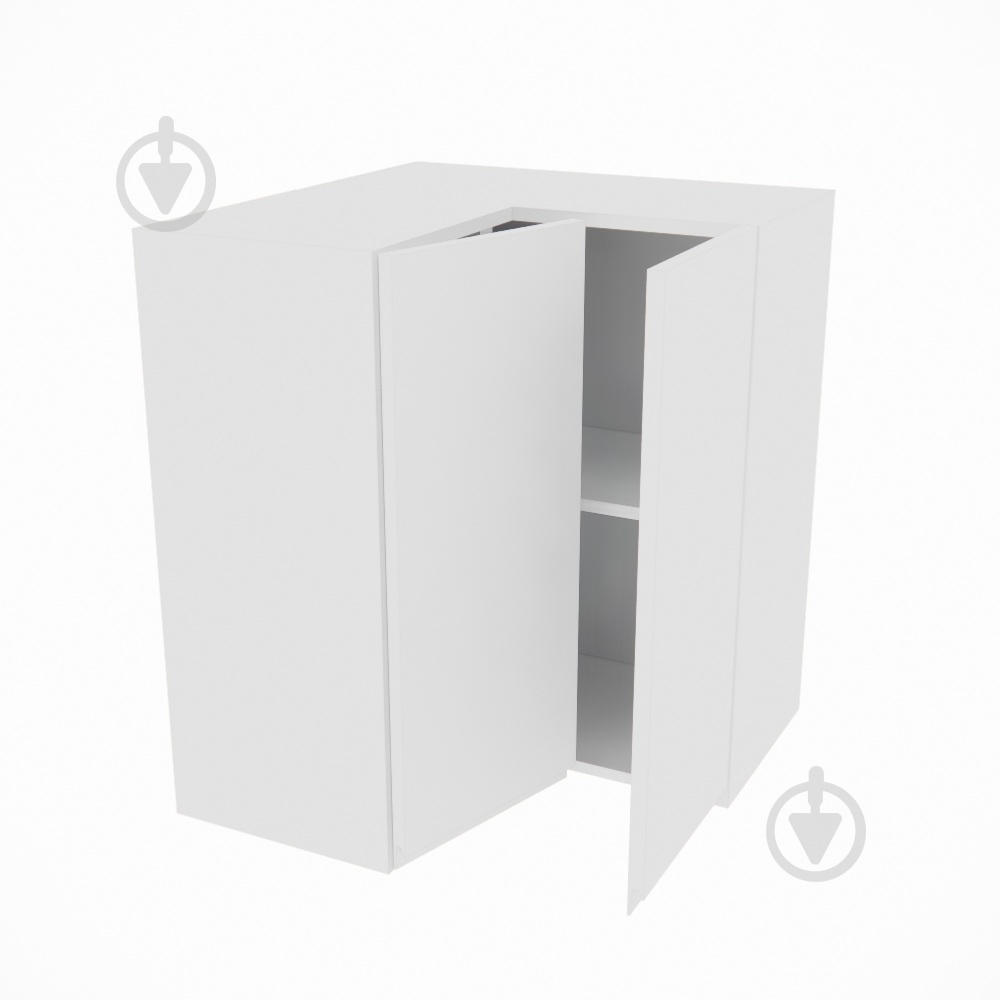 Шкаф Влада (В 60х60 прямой (720)правая) белый шелк/белый - фото 2 Шкаф Влада (В 60х60 прямой (720)правая) белый шелк/белый - фото 2