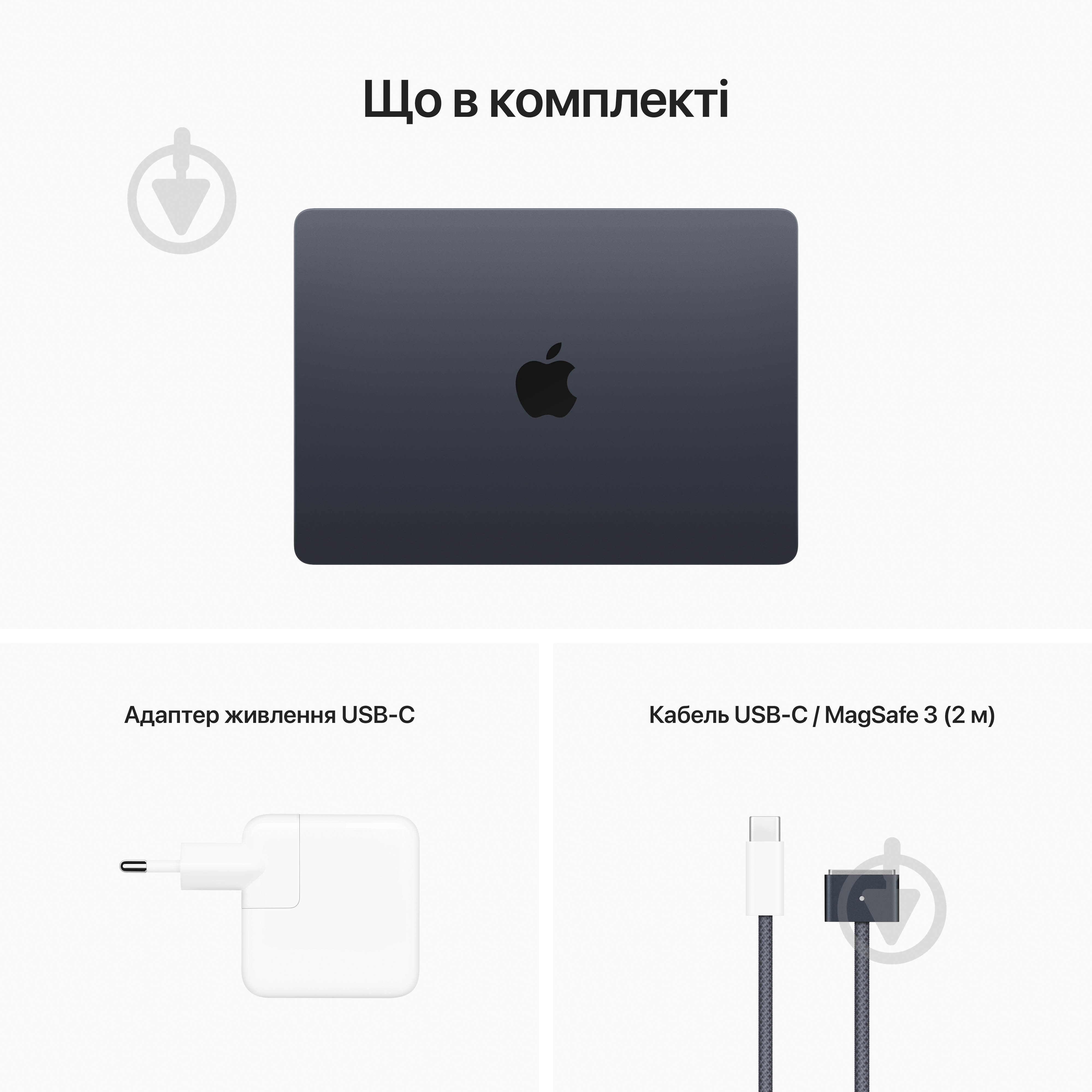 Ноутбук Apple MacBook Air M2 256Gb 13,6" (MLY33UA/A) midnight - фото 15