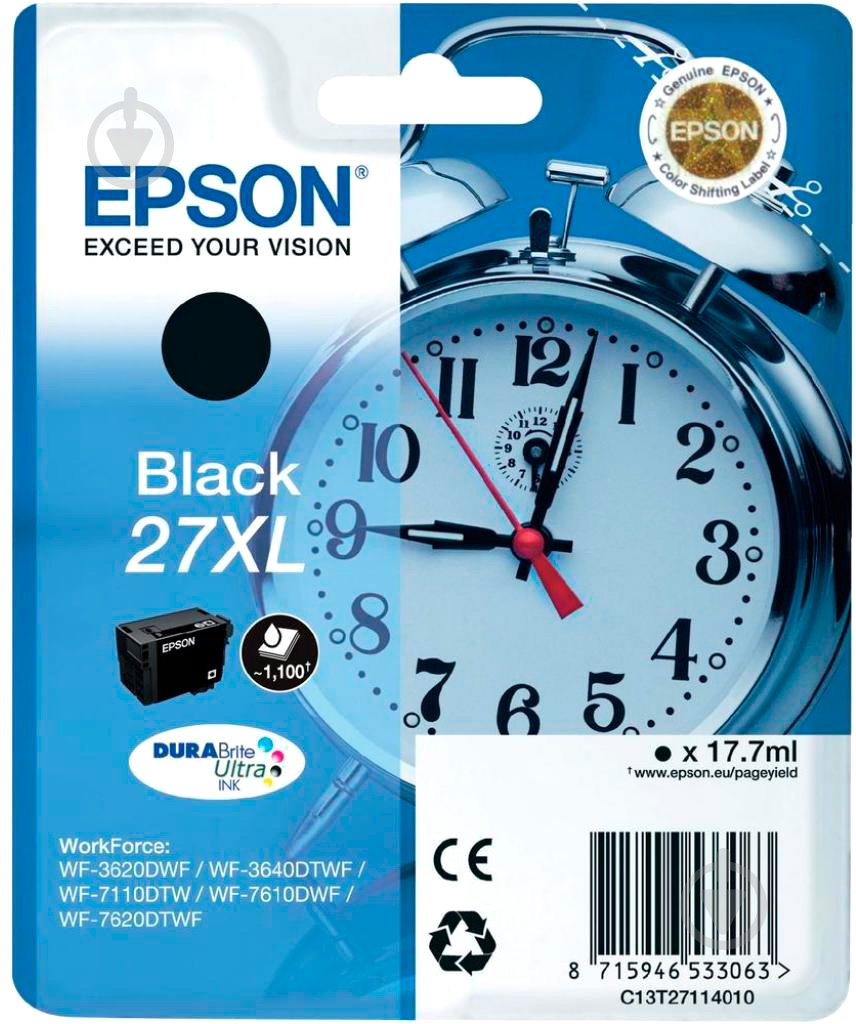 Картридж Epson WF7110/7610/7620 черный - фото 1