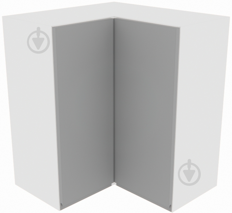 Шкаф Влада (В 60х60 прямой (720)правая) серый бархат/белый - фото 1