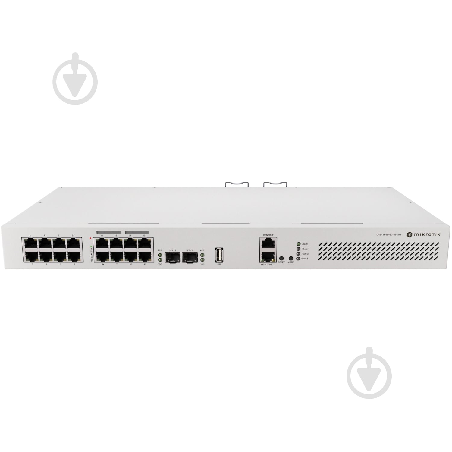 Коммутатор Mikrotik CRS418-8P-8G-2S+RM - фото 1 Коммутатор Mikrotik CRS418-8P-8G-2S+RM - фото 1