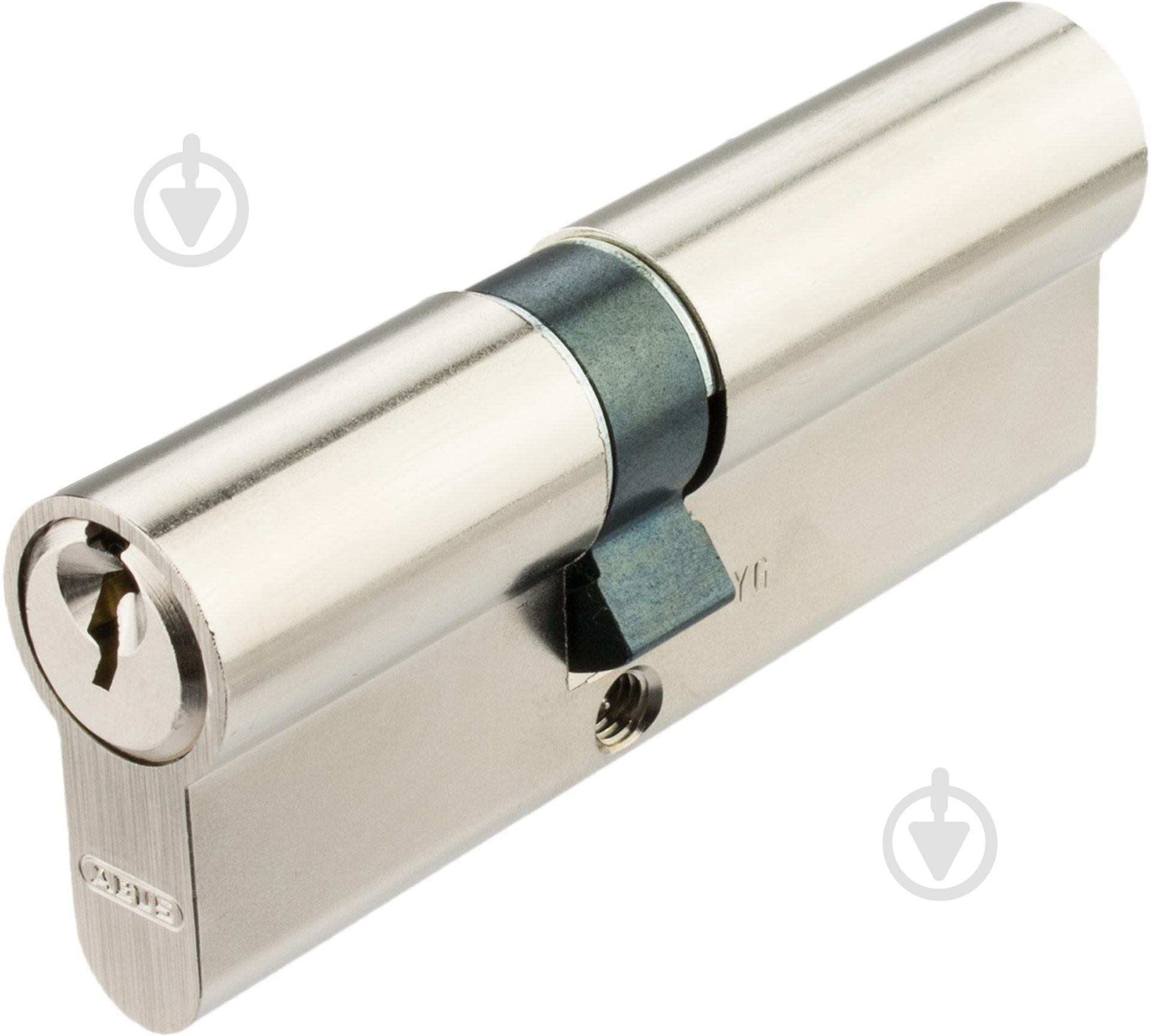 Цилиндр Abus E50 35x45 ключ-ключ 80 мм матовый никель - фото 1