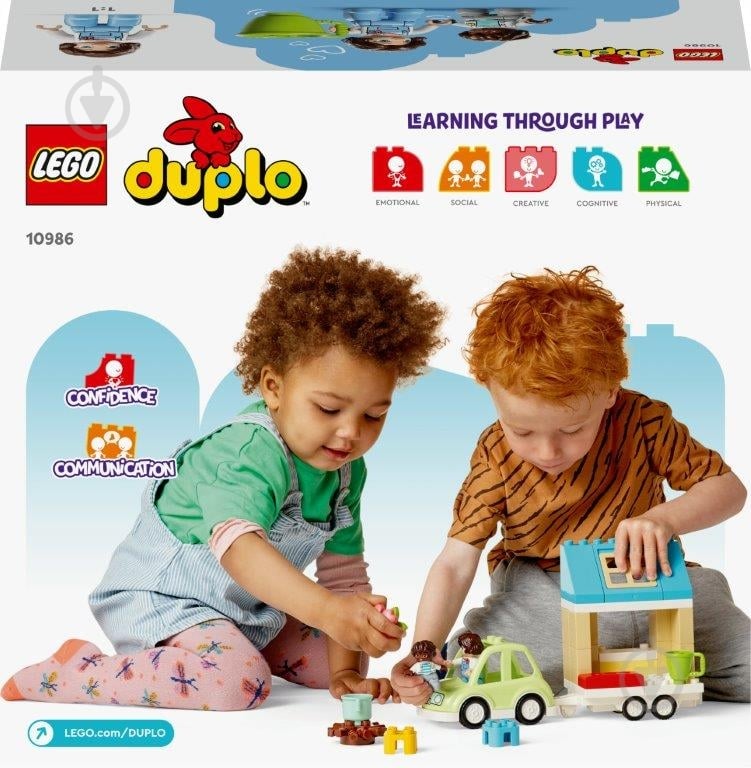 Конструктор LEGO DUPLO Сімейний будинок на колесах 10986 - фото 2 Конструктор LEGO DUPLO Сімейний будинок на колесах 10986 - фото 2