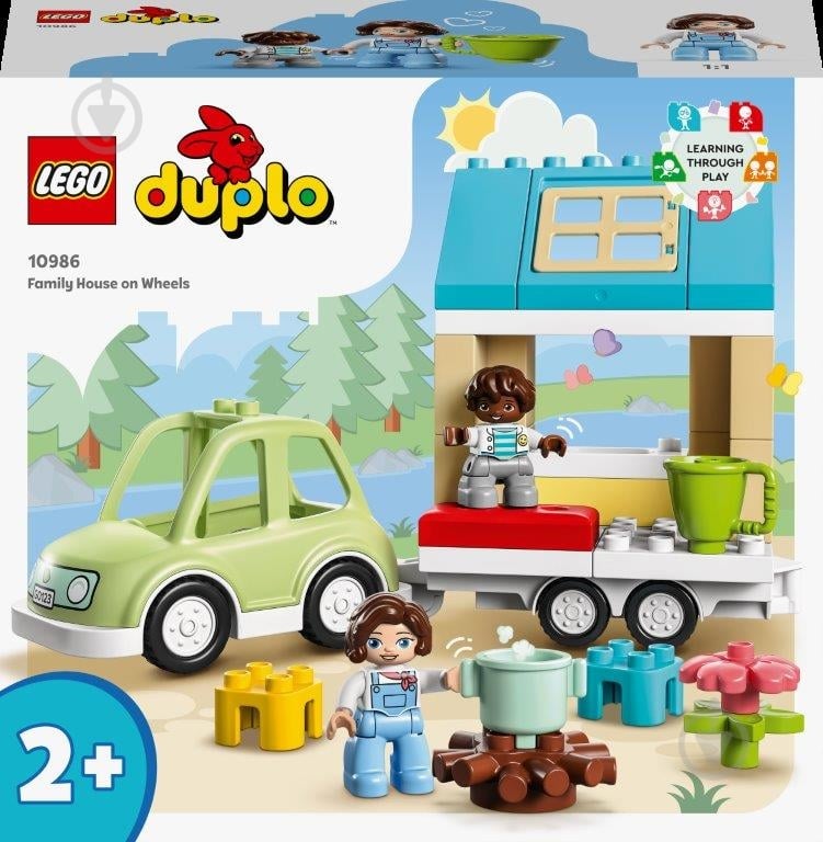 Конструктор LEGO DUPLO Сімейний будинок на колесах 10986 - фото 1 Конструктор LEGO DUPLO Сімейний будинок на колесах 10986 - фото 1