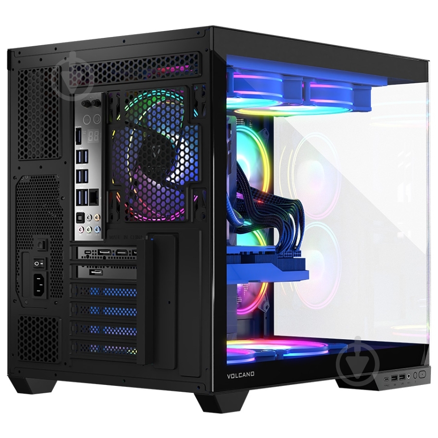 Корпус Modecom Volcano Panorama Apex ARGB 5F MIDI Grey без БП ATX - фото 15