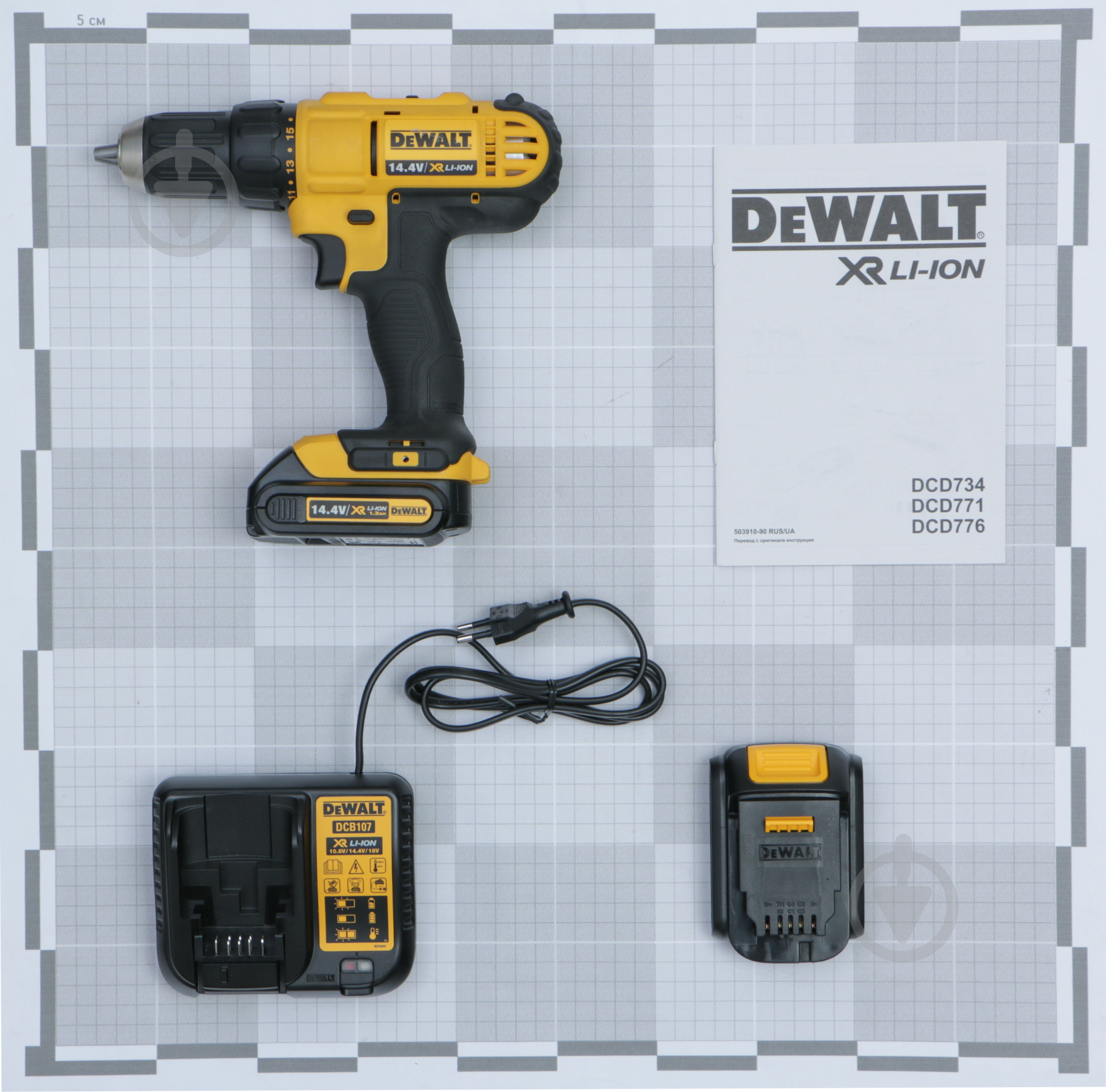 Шуруповерт аккумуляторный DeWalt DCD734C2 - фото 4