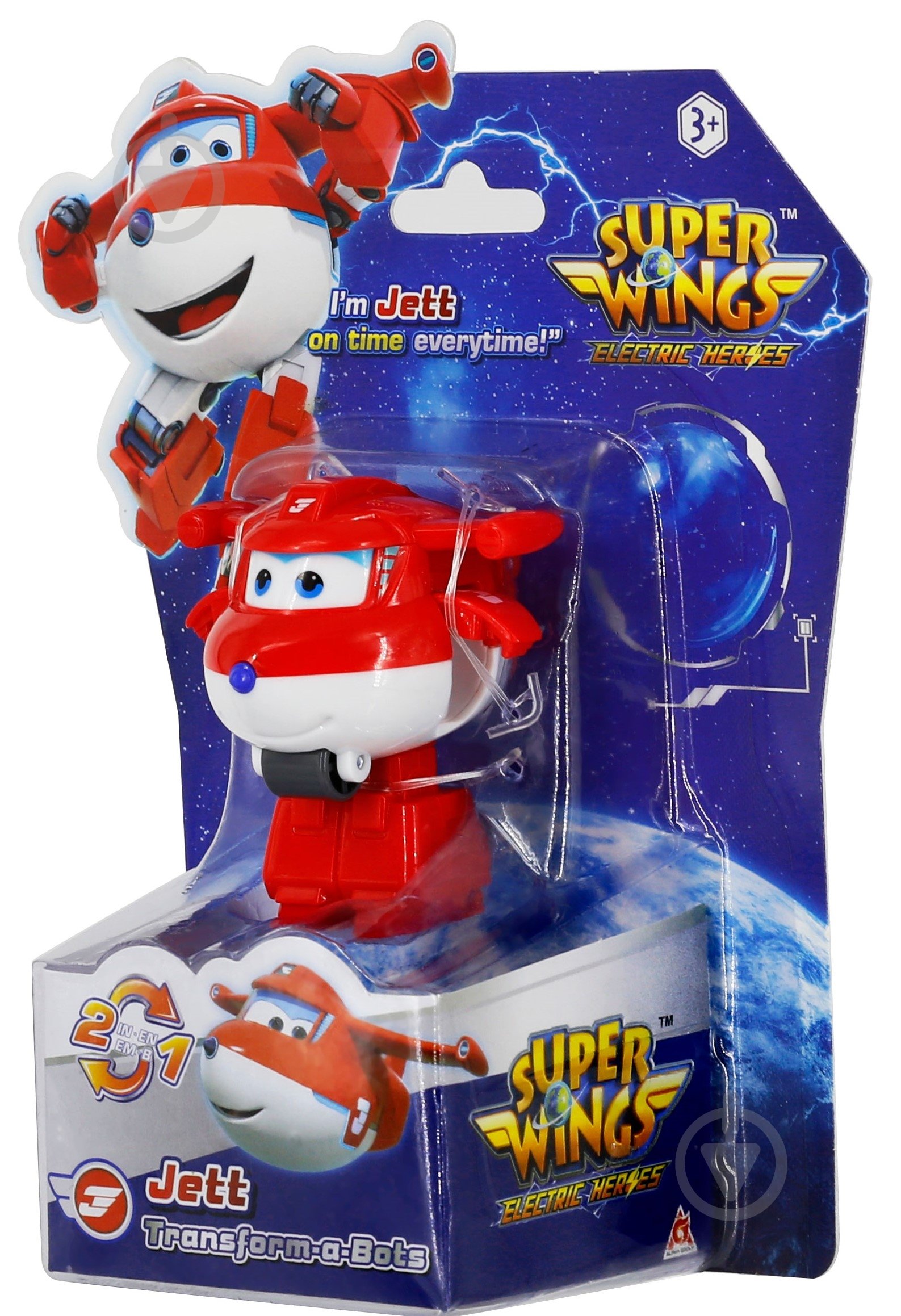 Іграшка-трансформер Super Wings Transform-a-Bots Джетт (Jett) EU780010 - фото 1