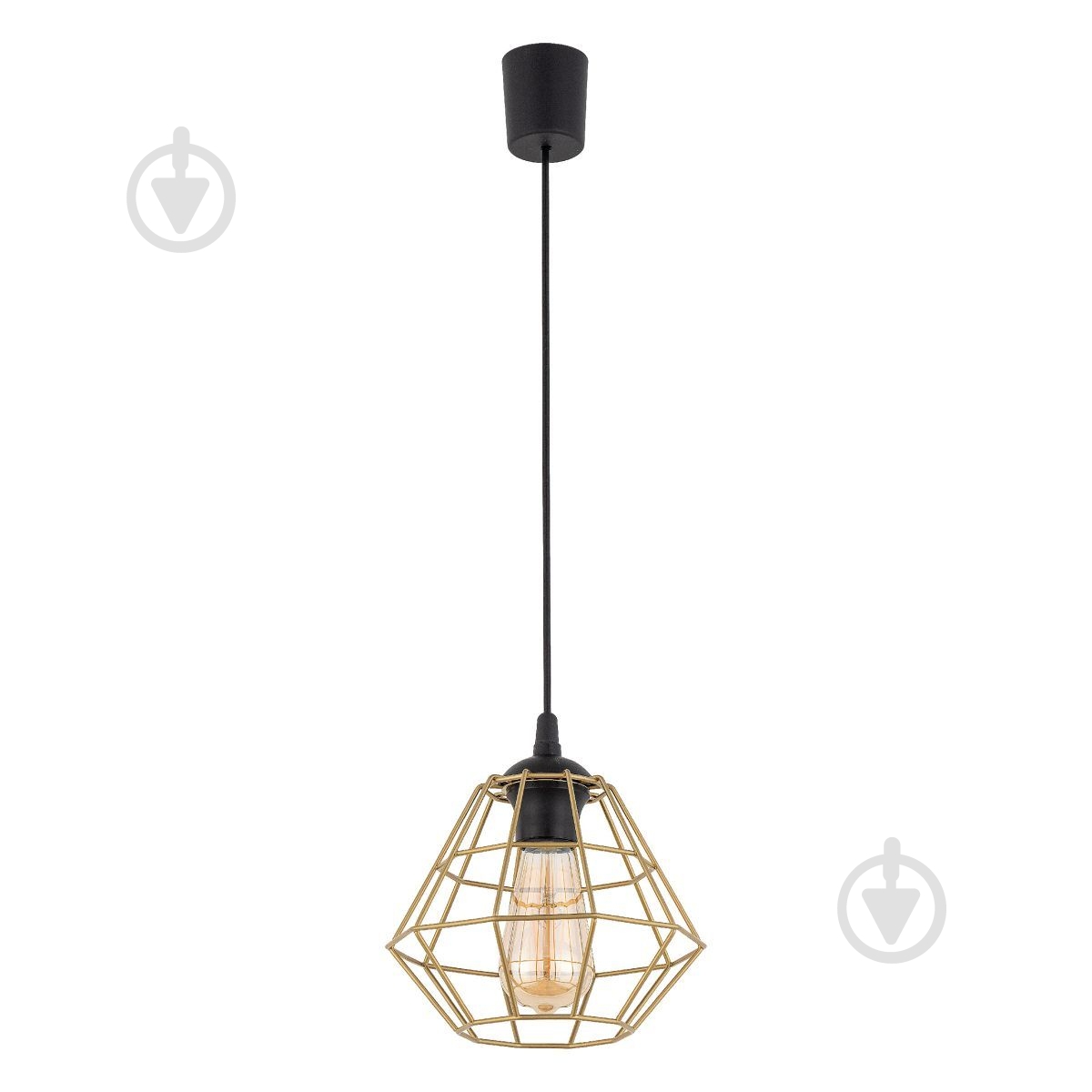 ВИТРИНА! Подвес LIGHT SET DIAMOND 4640 1x15 Вт /E27 черный/золото - фото 1 ВИТРИНА! Подвес LIGHT SET DIAMOND 4640 1x15 Вт /E27 черный/золото - фото 1