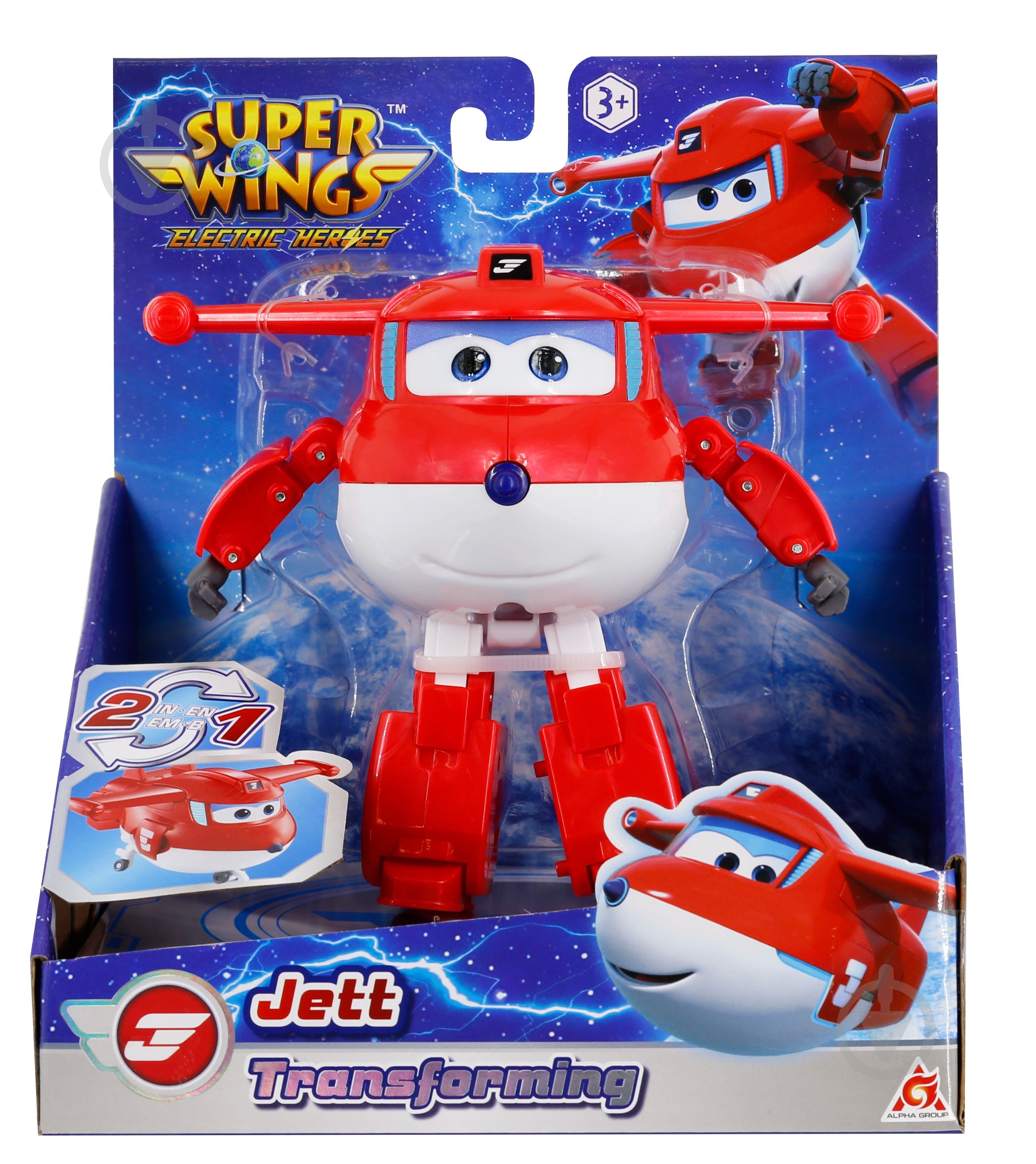 Игрушка-трансформер Super Wings Transforming Джетт (Jett) EU780210 - фото 1