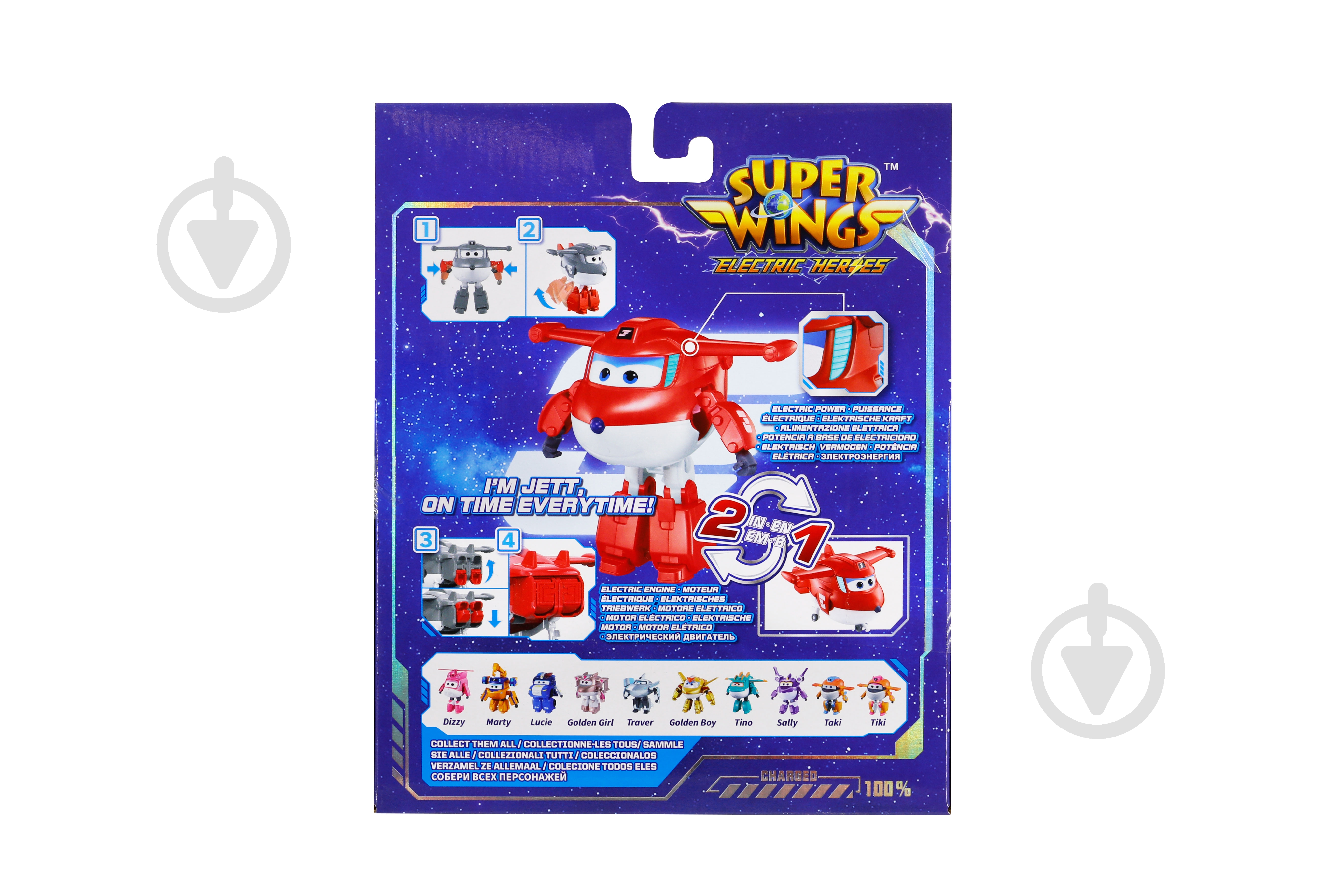 Игрушка-трансформер Super Wings Transforming Джетт (Jett) EU780210 - фото 4