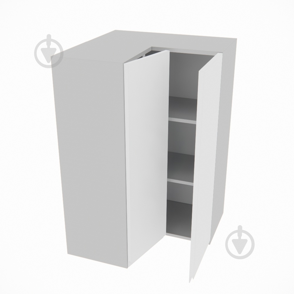 Шкаф Влада (В 60х60 прямой (920)правая) белый шелк/пепельный - фото 2 Шкаф Влада (В 60х60 прямой (920)правая) белый шелк/пепельный - фото 2