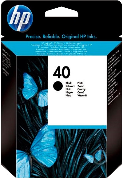 Картридж HP  №40 Black 51640AE черный 51640AE - фото 1