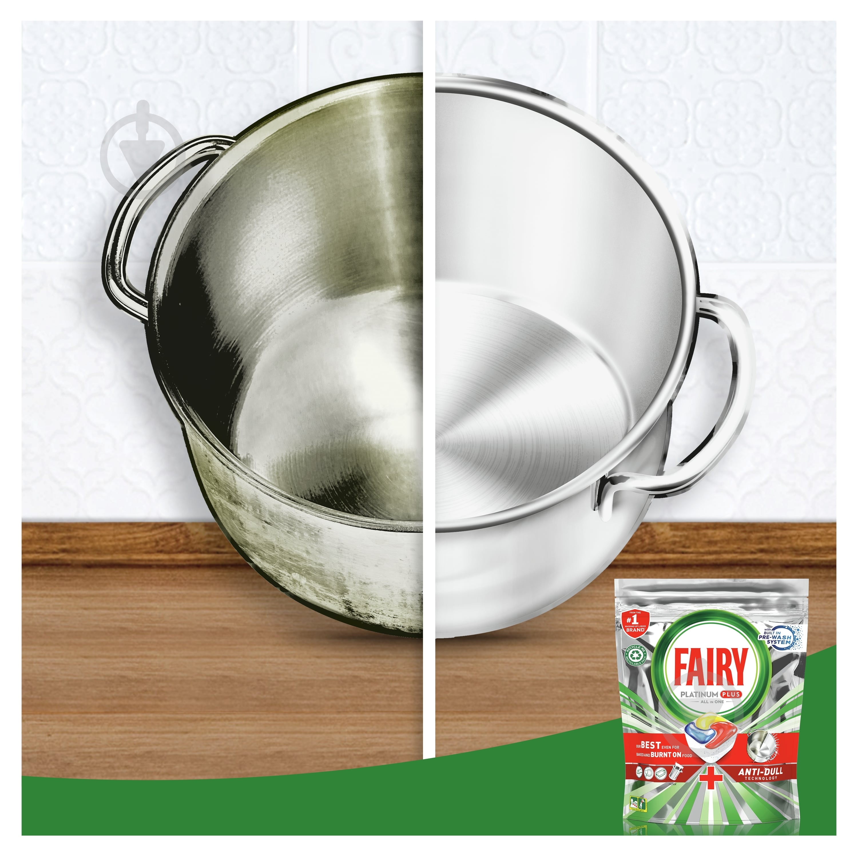 Капсули для посудомийних машин Fairy Platinum Plus All in 1 122 шт. - фото 2 Капсули для посудомийних машин Fairy Platinum Plus All in 1 122 шт. - фото 2